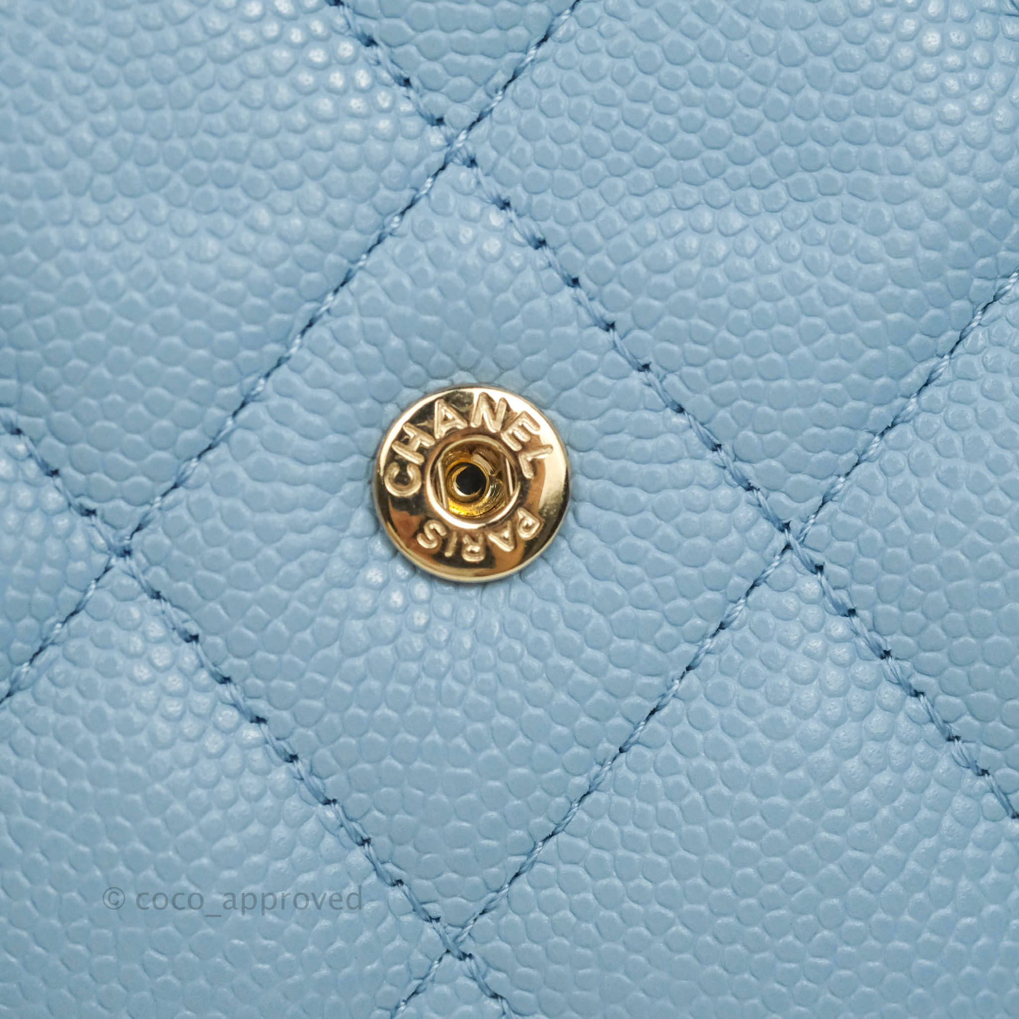 Chanel Purses, wallets, cases Navy blue Leather ref.868379 - Joli Closet