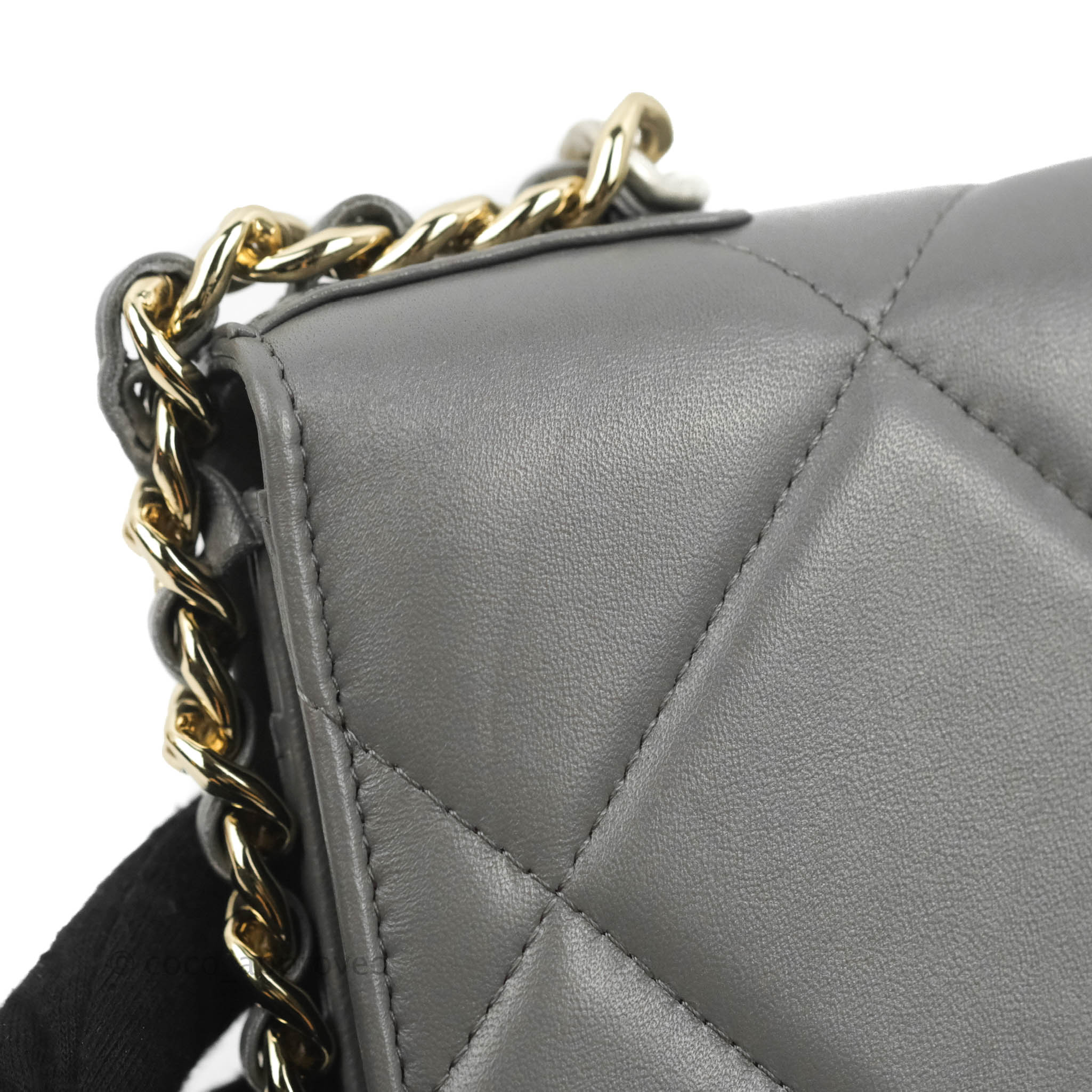Chanel 19 Wallet on Chain WOC Dark Grey Lambskin Mixed Hardware – Coco  Approved Studio