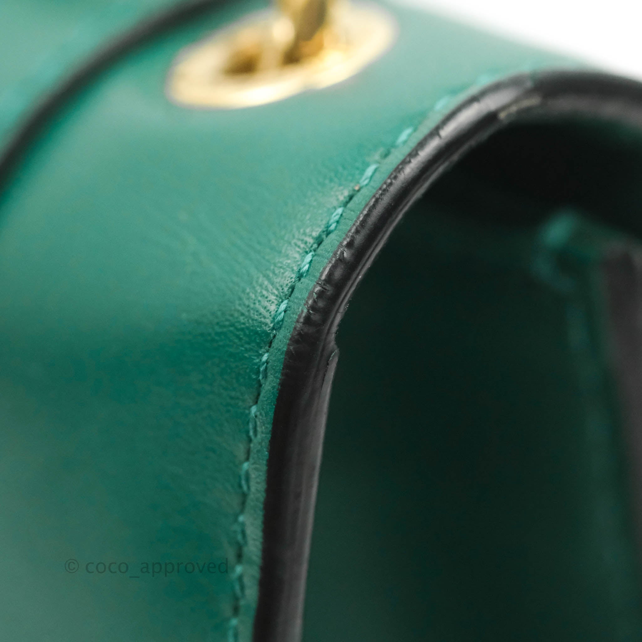 Bvlgari Serpenti Forever Small Crossbody Bag in Emerald Green Gold Har –  Coco Approved Studio