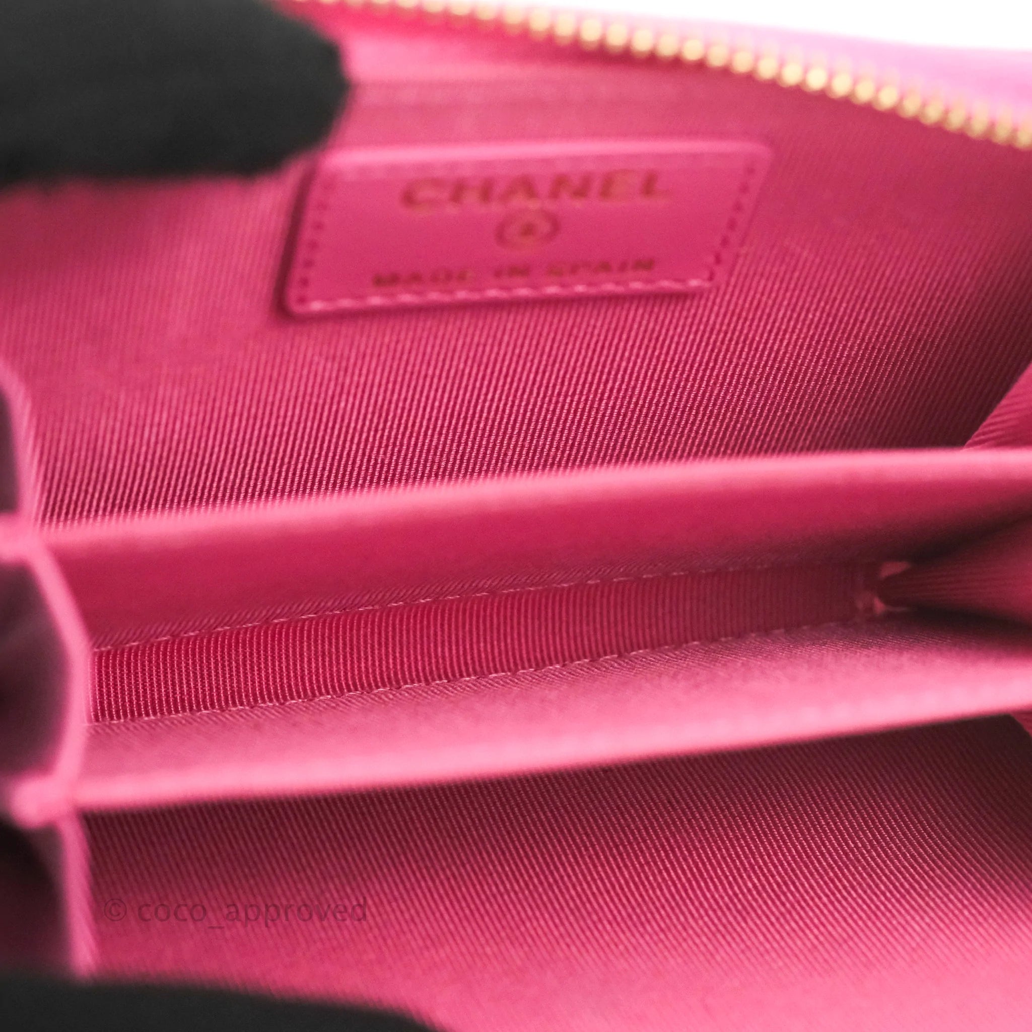 Chanel Pink Caviar 'CC' Coin Purse Q6A04O0FPB001
