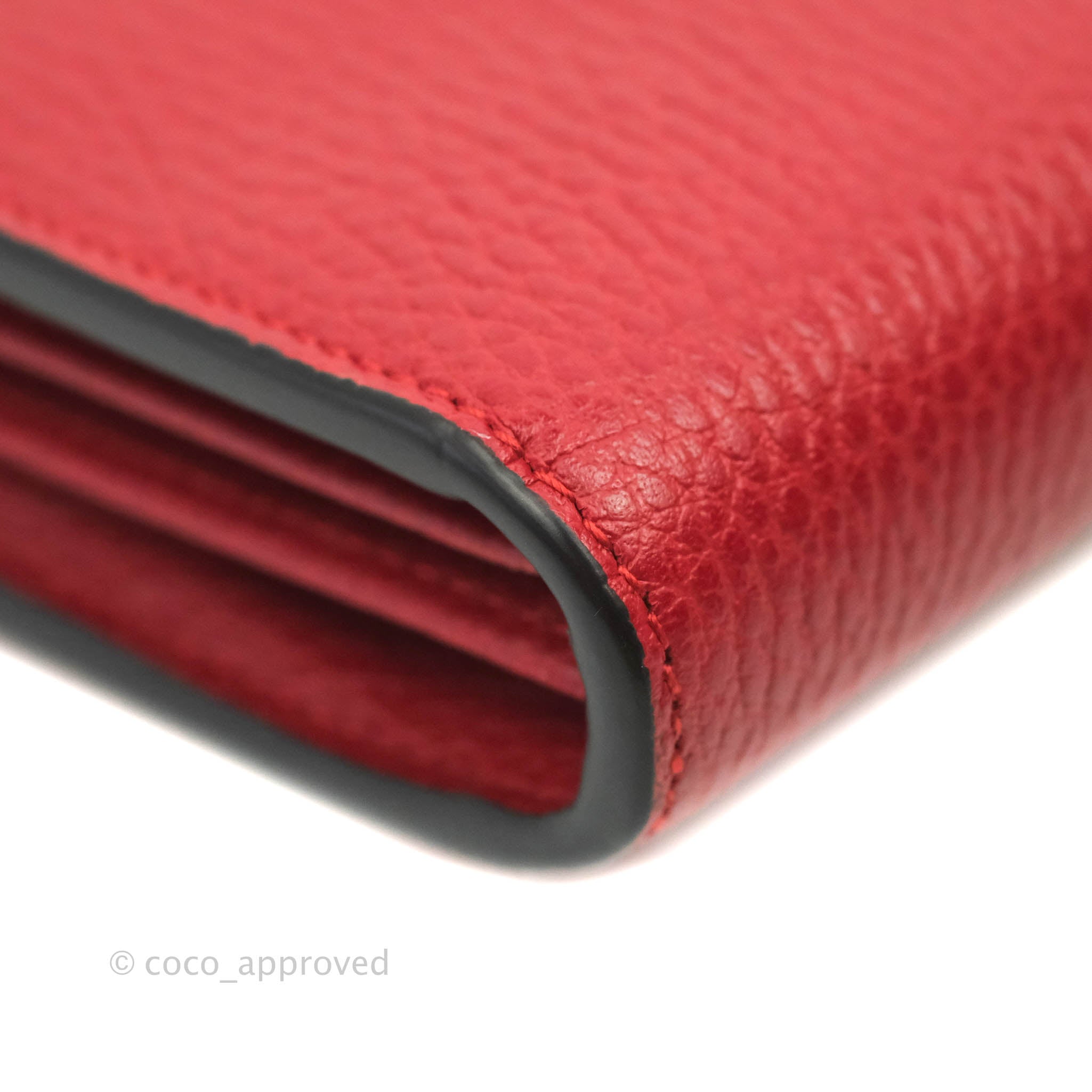 hermes solid red genuine leather dogon wallet