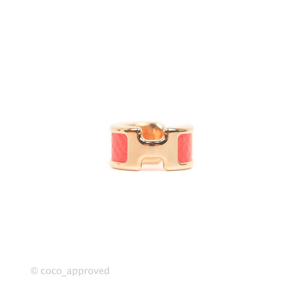 Hermes Olympe Ear Cuff Small Model Epsom Rose Gold 