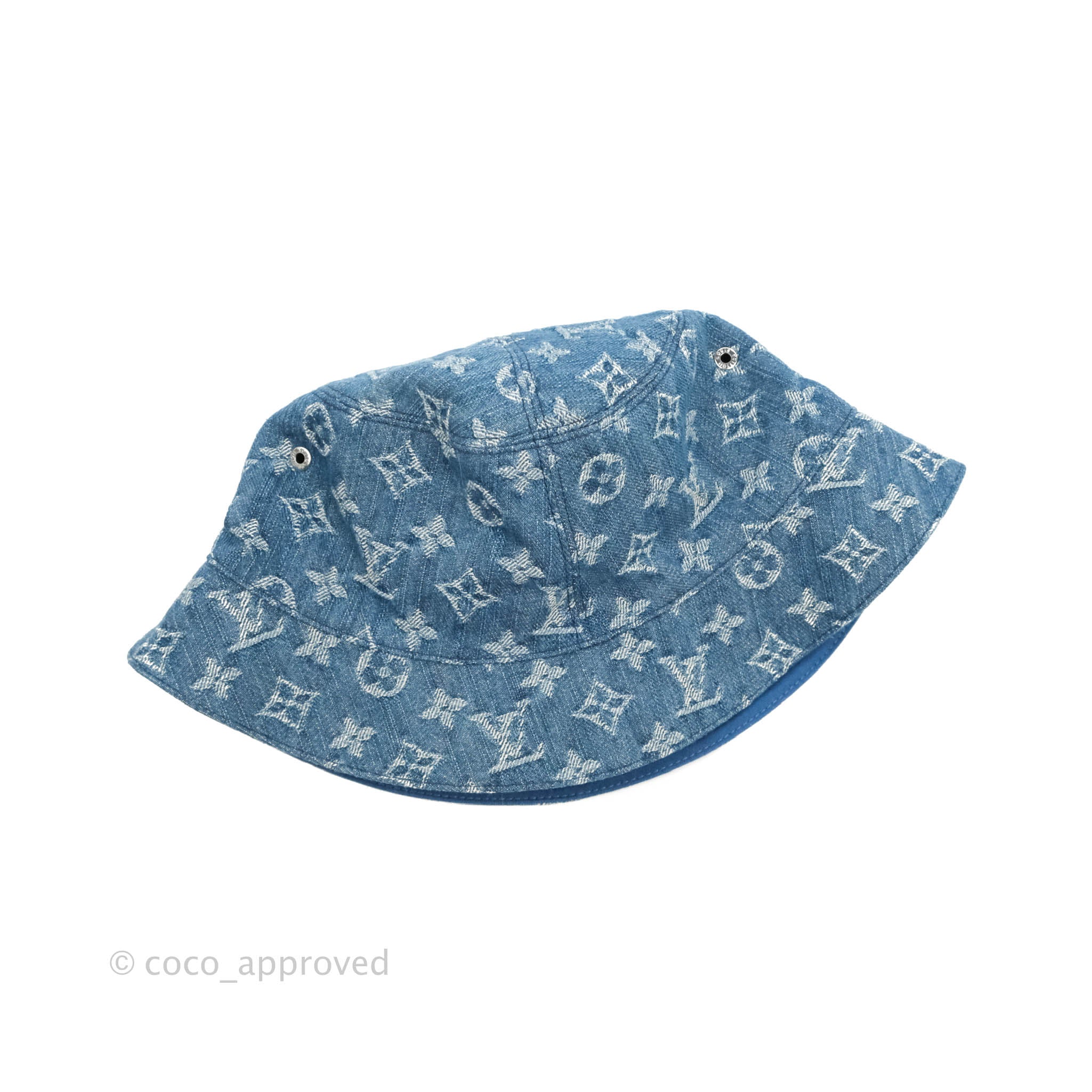 Louis Vuitton - Brown Monogram Reversible Nylon Bucket Hat – eluXive