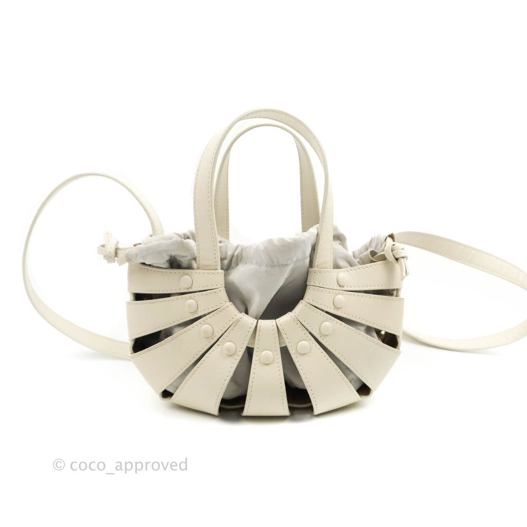 Bottega Veneta White 'The Shell' Tote