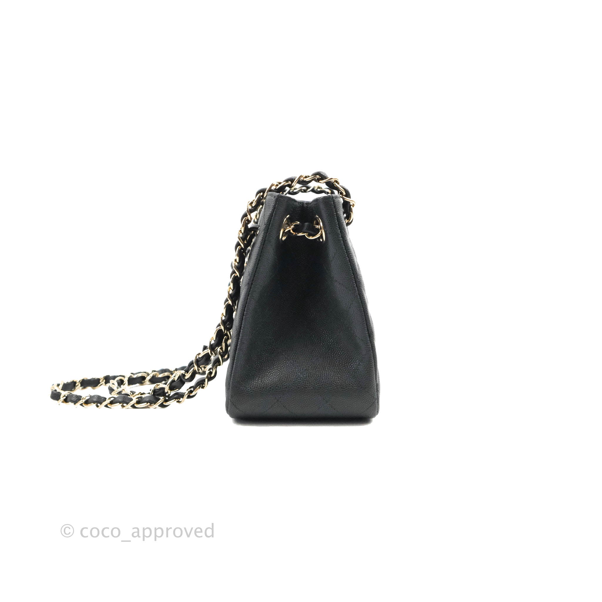 CHANEL Caviar Quilted Mini CC Pocket Bucket Bag Black | FASHIONPHILE