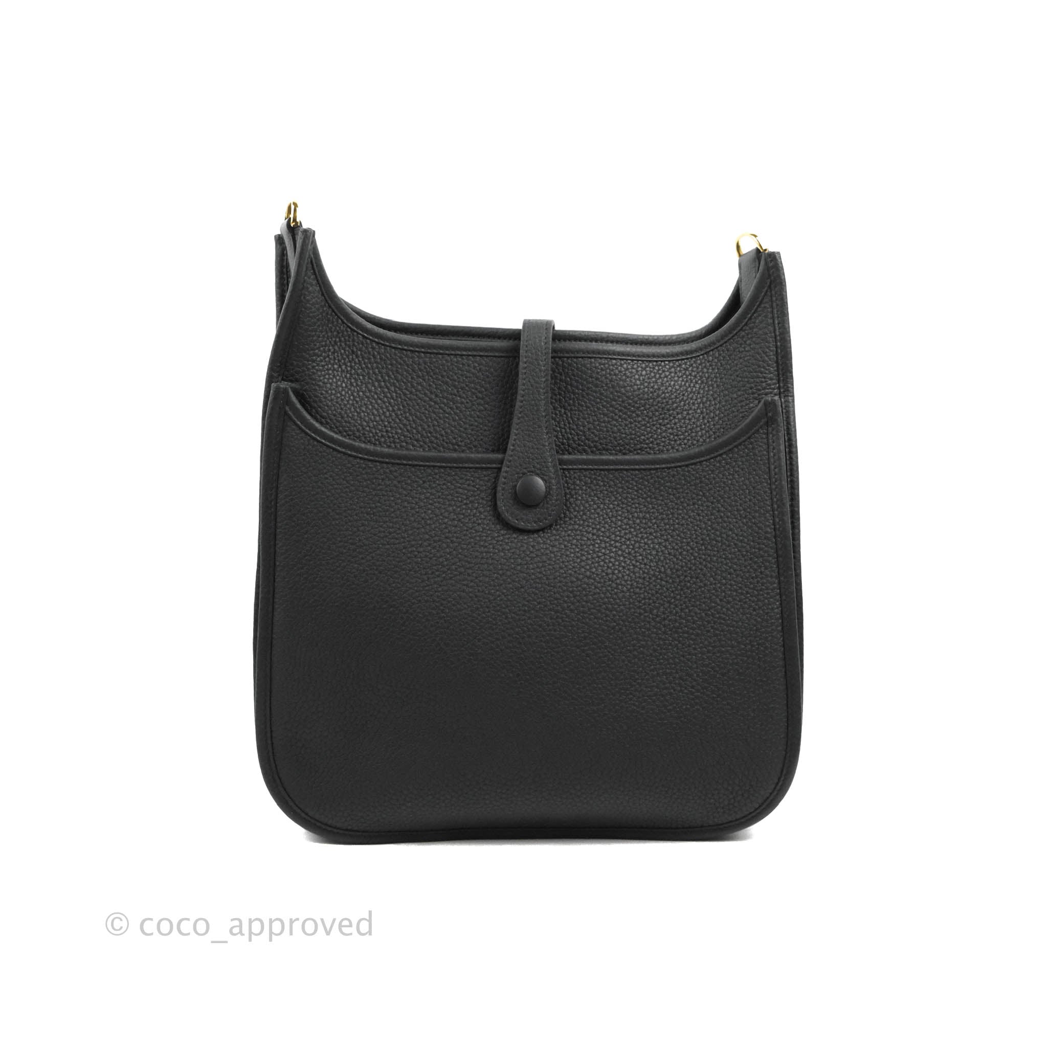 Hermès bag Evelyne III 29 Black NEW Leather ref.246480 - Joli Closet