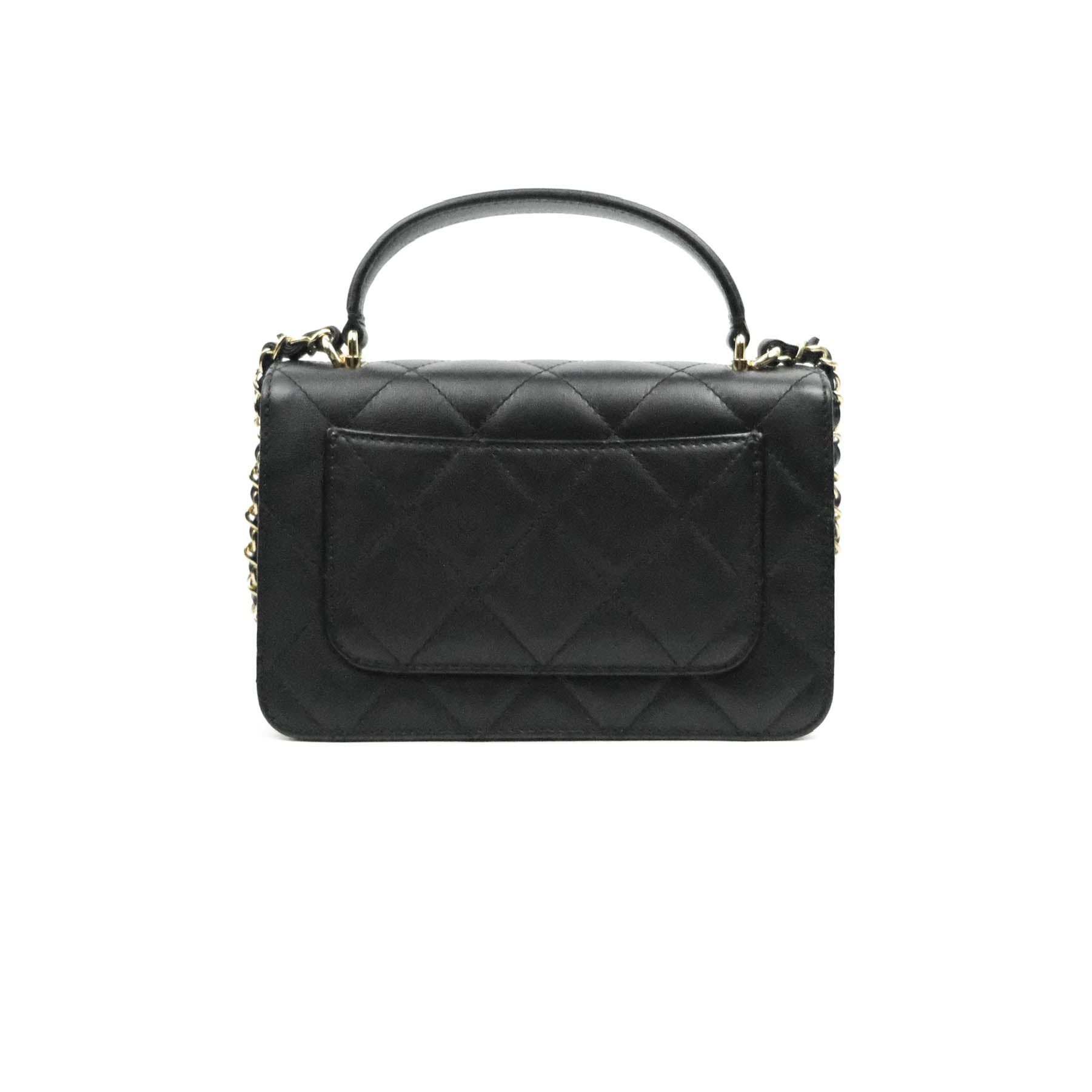 Chanel Coco Luxe Flap Bag Quilted Calfskin Medium Black 2001742