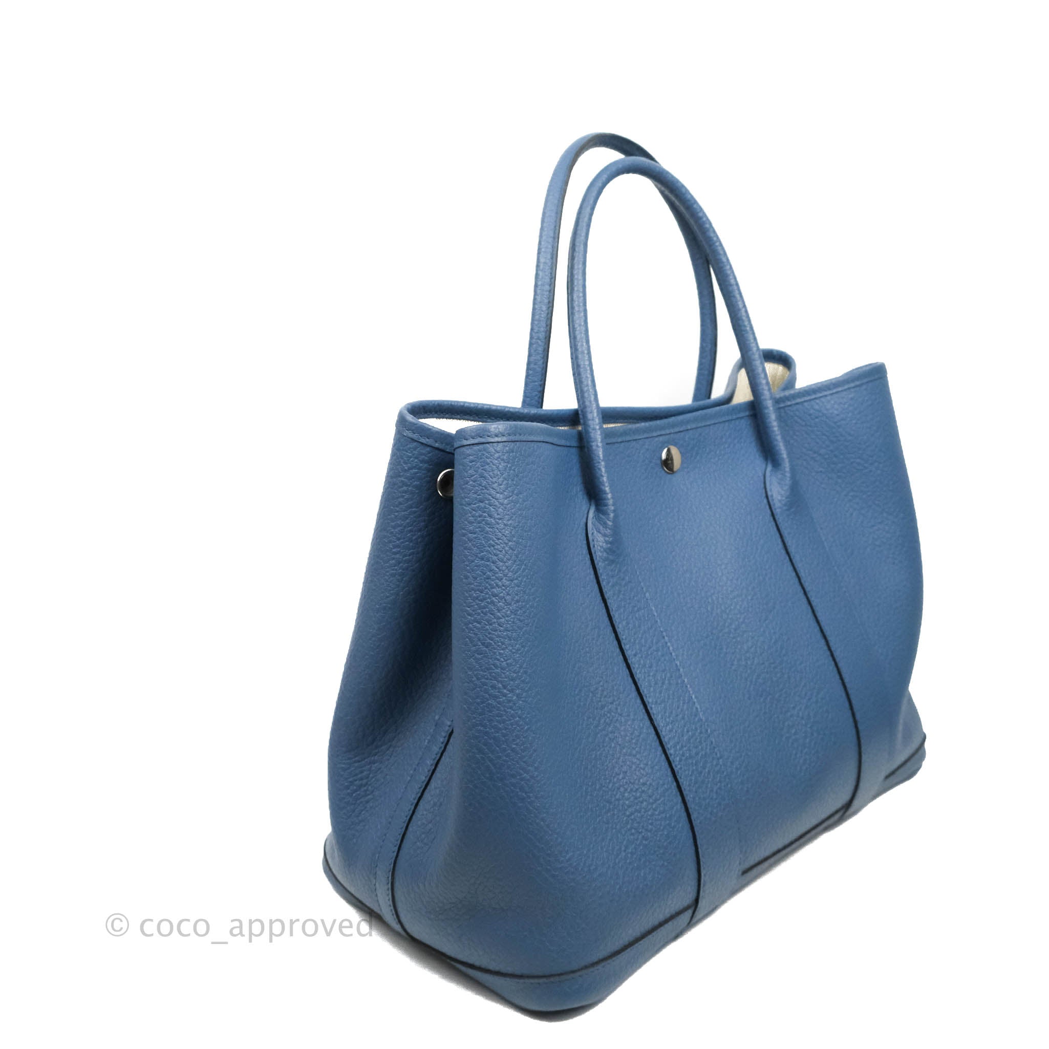 Hermès Garden Party 36 Blue – Coco Approved Studio