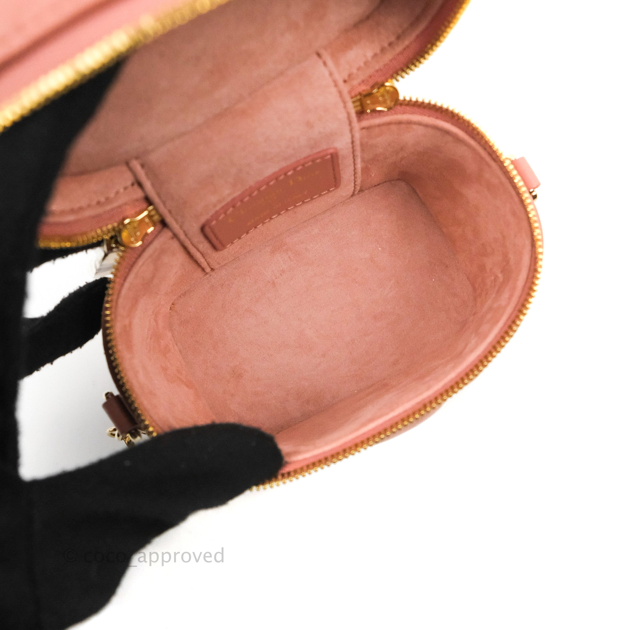 Christian Dior Micro Lady Dior Vanity Case - Pink Mini Bags, Handbags -  CHR345908