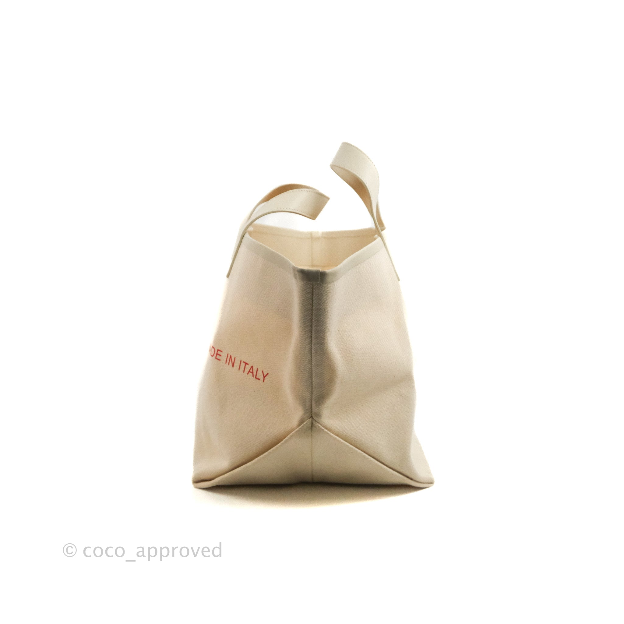 Celine Ladies Plaid Fabric Tote Bag