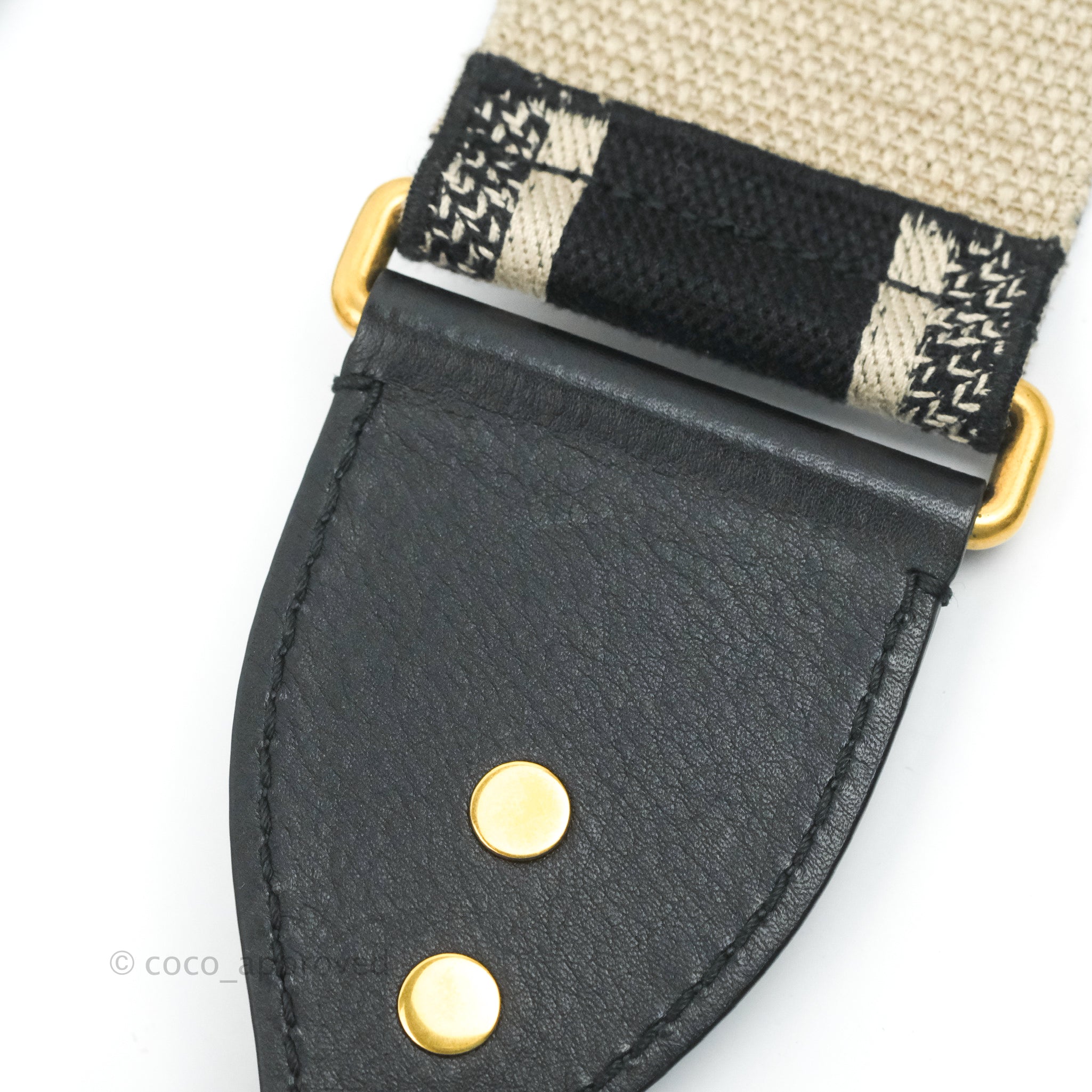 Christian Dior Navy 'Christian Dior Paris' Embroidery Shoulder Strap – Coco  Approved Studio