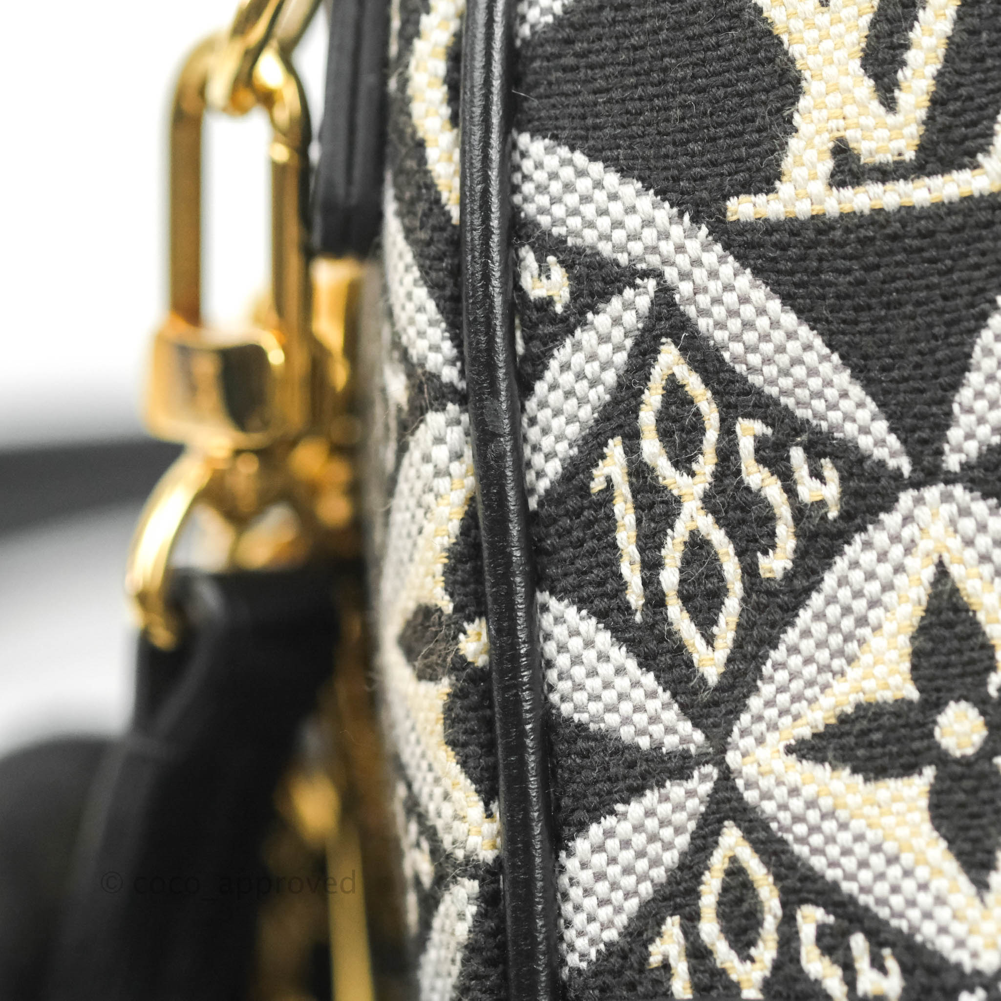 Louis Vuitton Black Jacquard Since 1854 Deauville Mini Camera Bag, myGemma