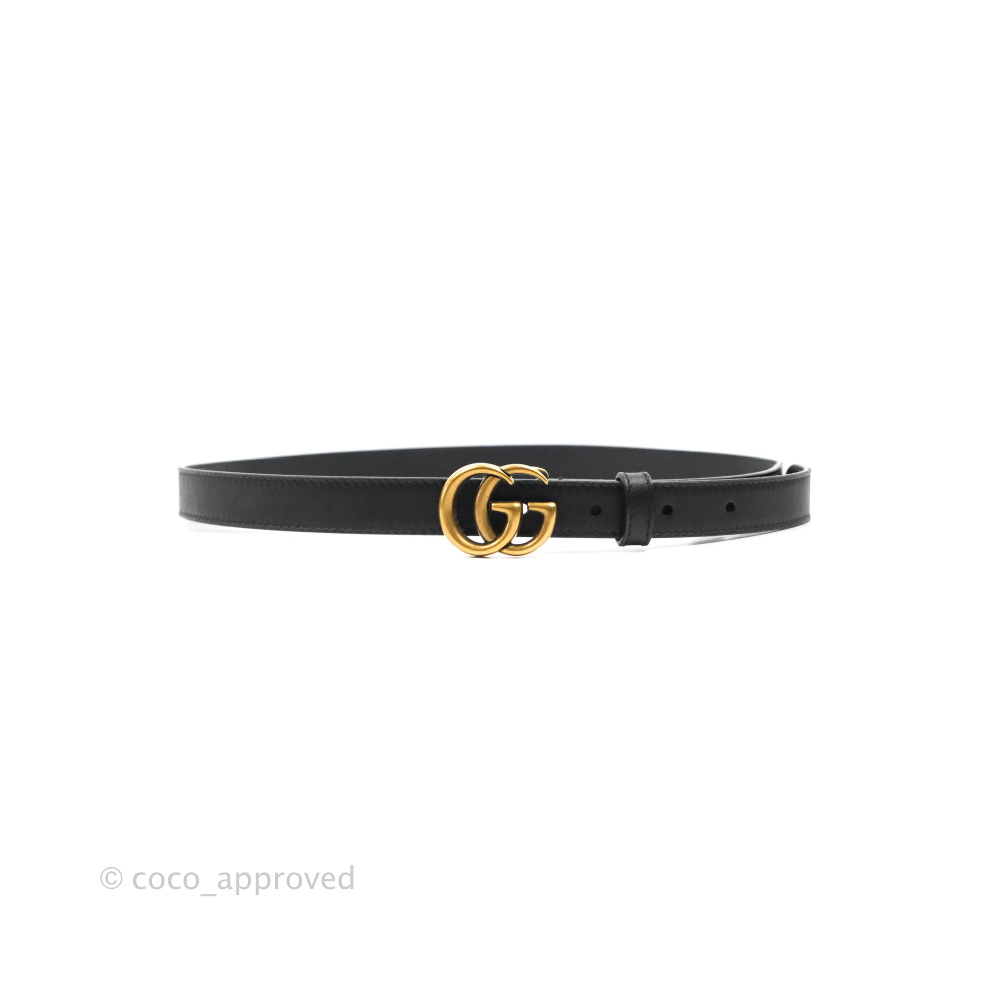 Gucci 20mm Leather Tie Belt Double GG Logo Black Silver Size 80/32 Gucci Black/Brown Textured Leather Reversible Double G  main image 3