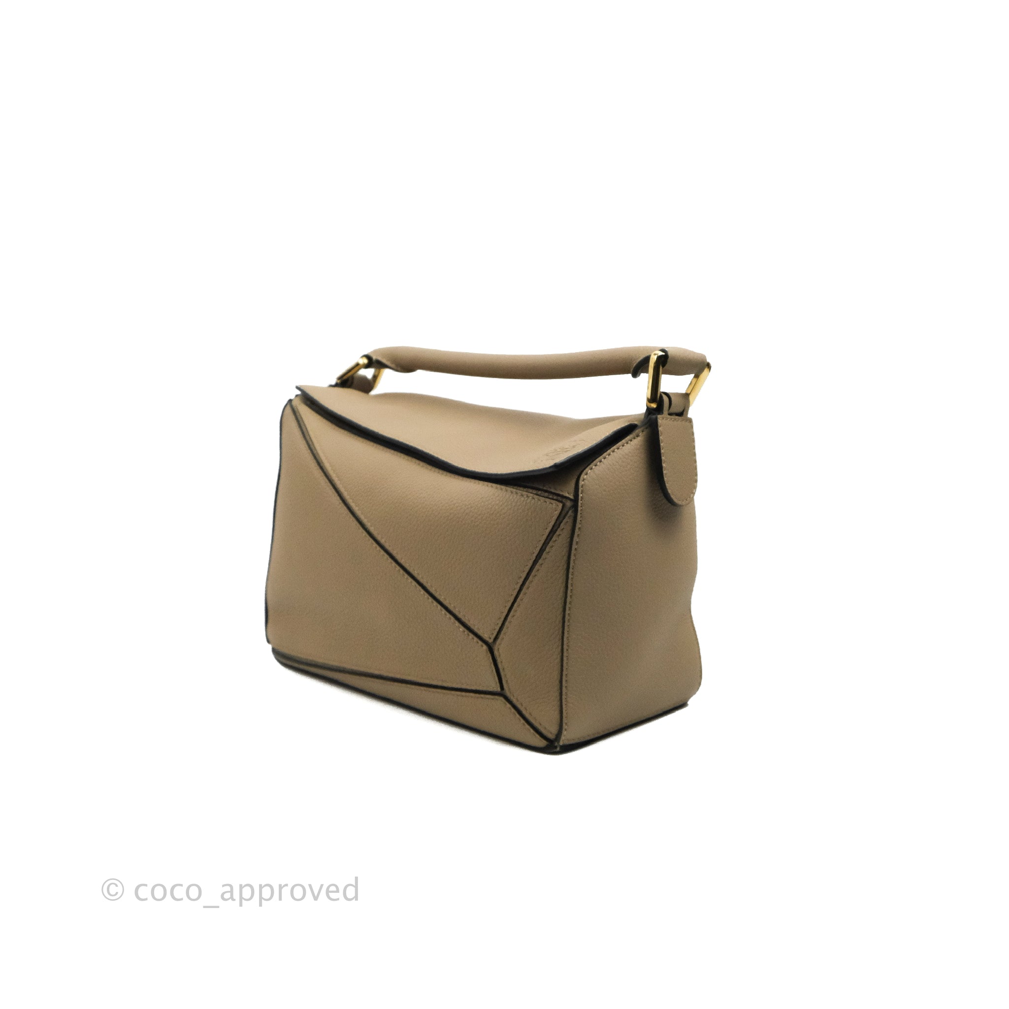 Loewe Small Puzzle Bag Sand Mink Grained Calfskin – Coco Approved Studio