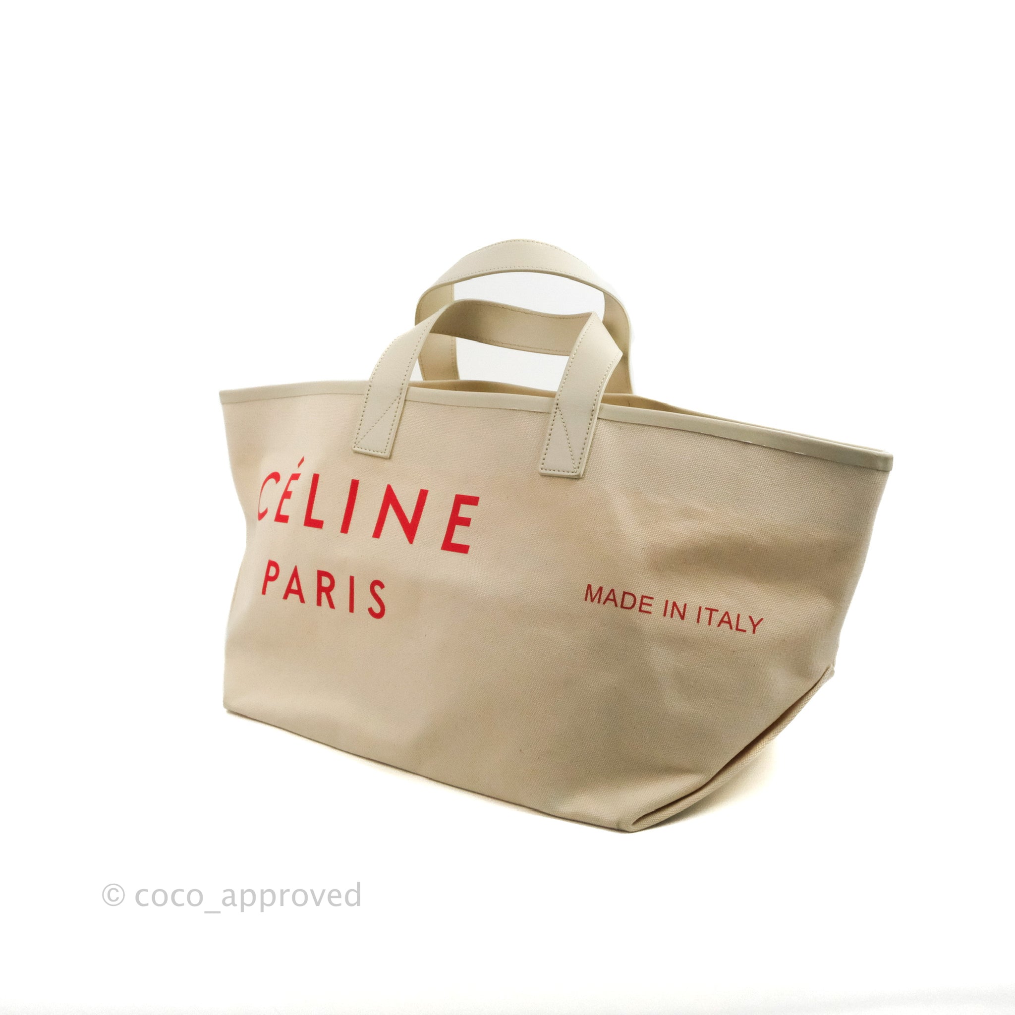 Celine Made In Tote Bag Natural Canvas – Coco Approved Studio