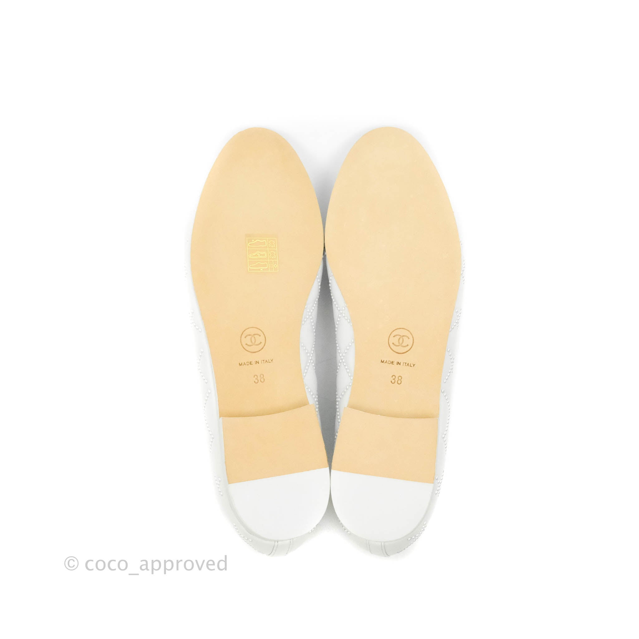 Chanel Sneaker Flat White Tweed Satin Size 38.5 US 8.5 UK 5.5 AU 7.5