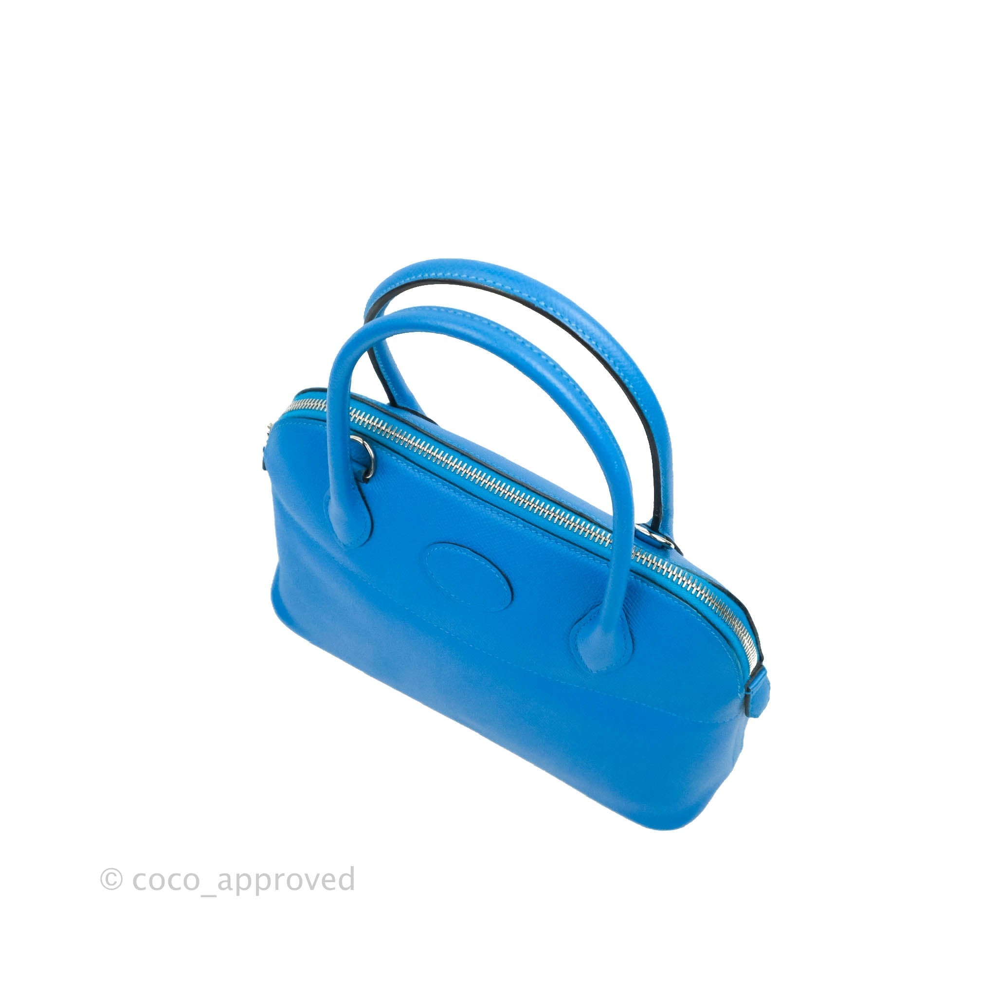 Hermès Bolide 25 Bleu Brume Epsom Palladium Hardware – Coco