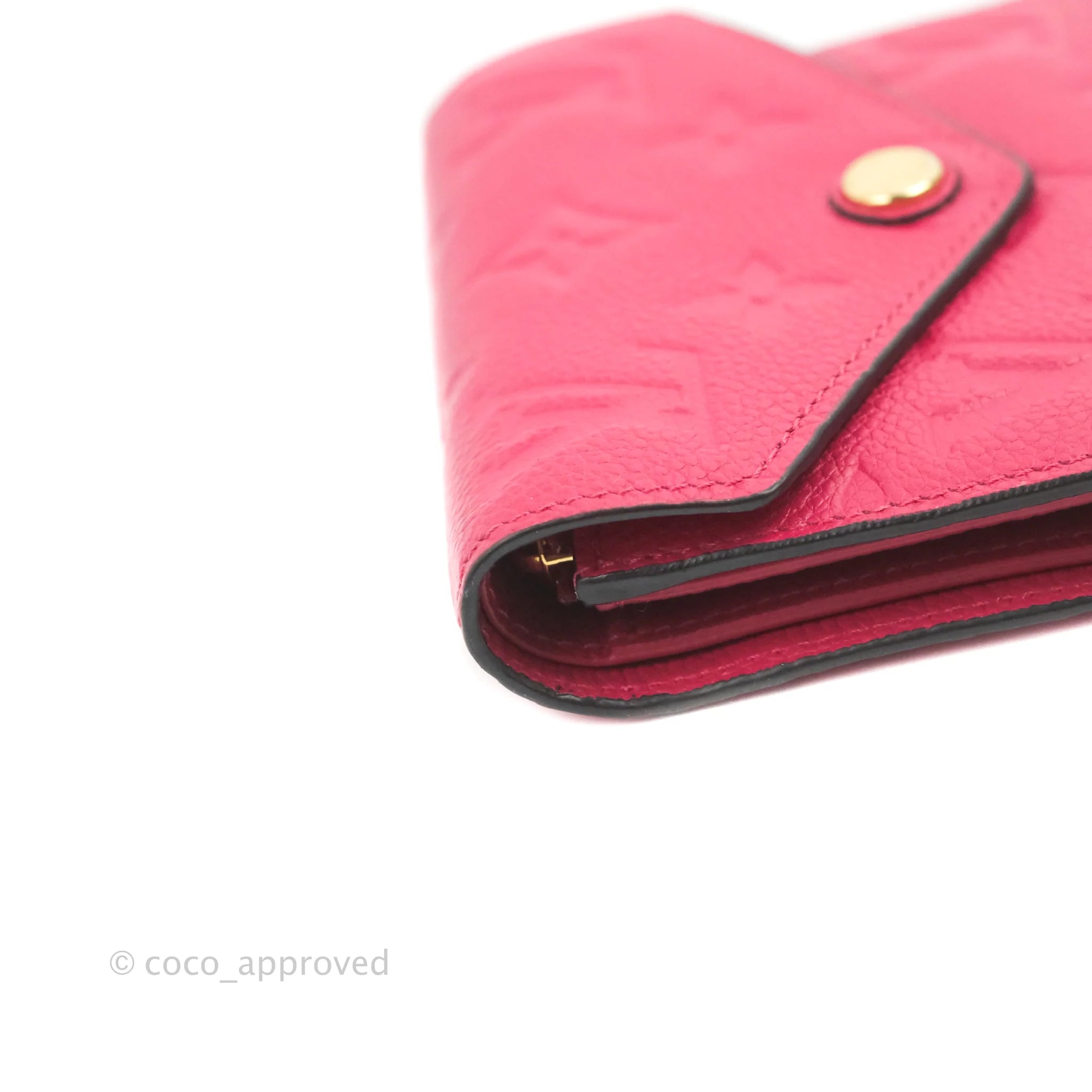 Victorine leather wallet Louis Vuitton Pink in Leather - 37457183