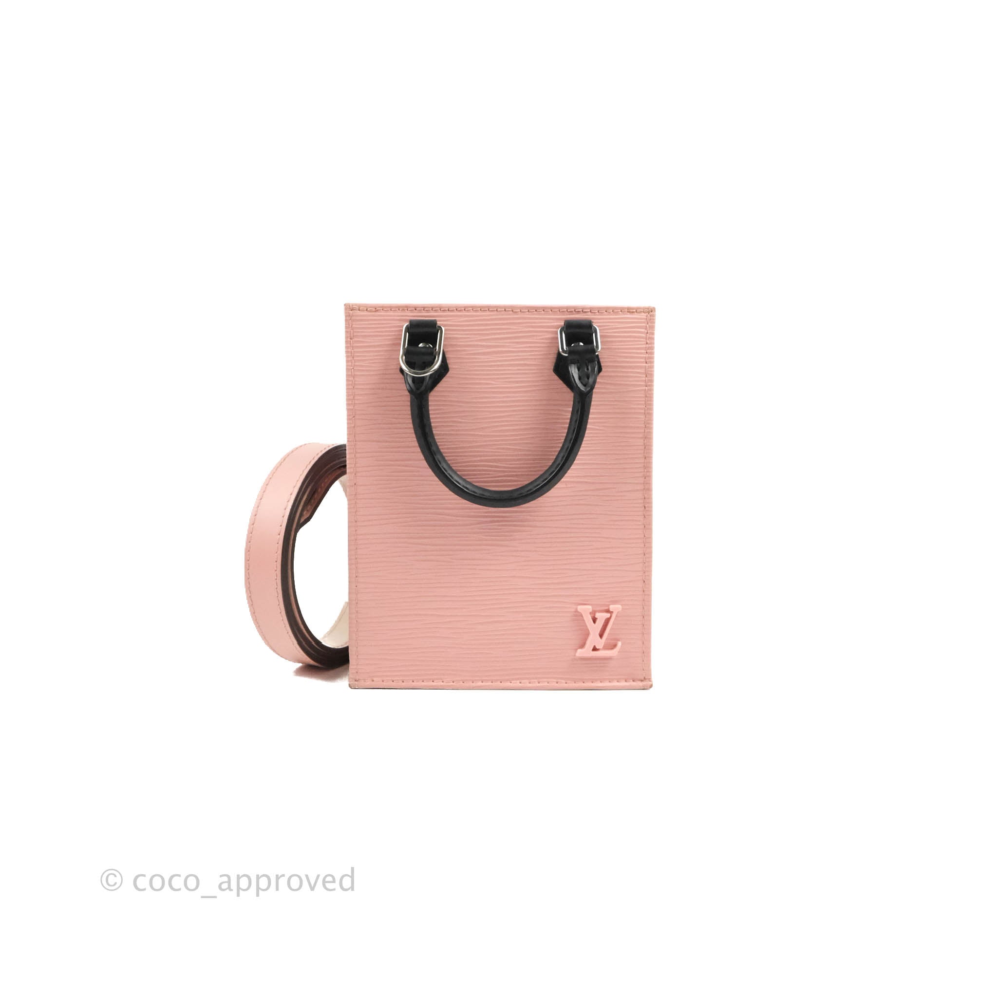 Louis Vuitton Petit Sac Plat Bag Pink Epi Coco Approved Studio