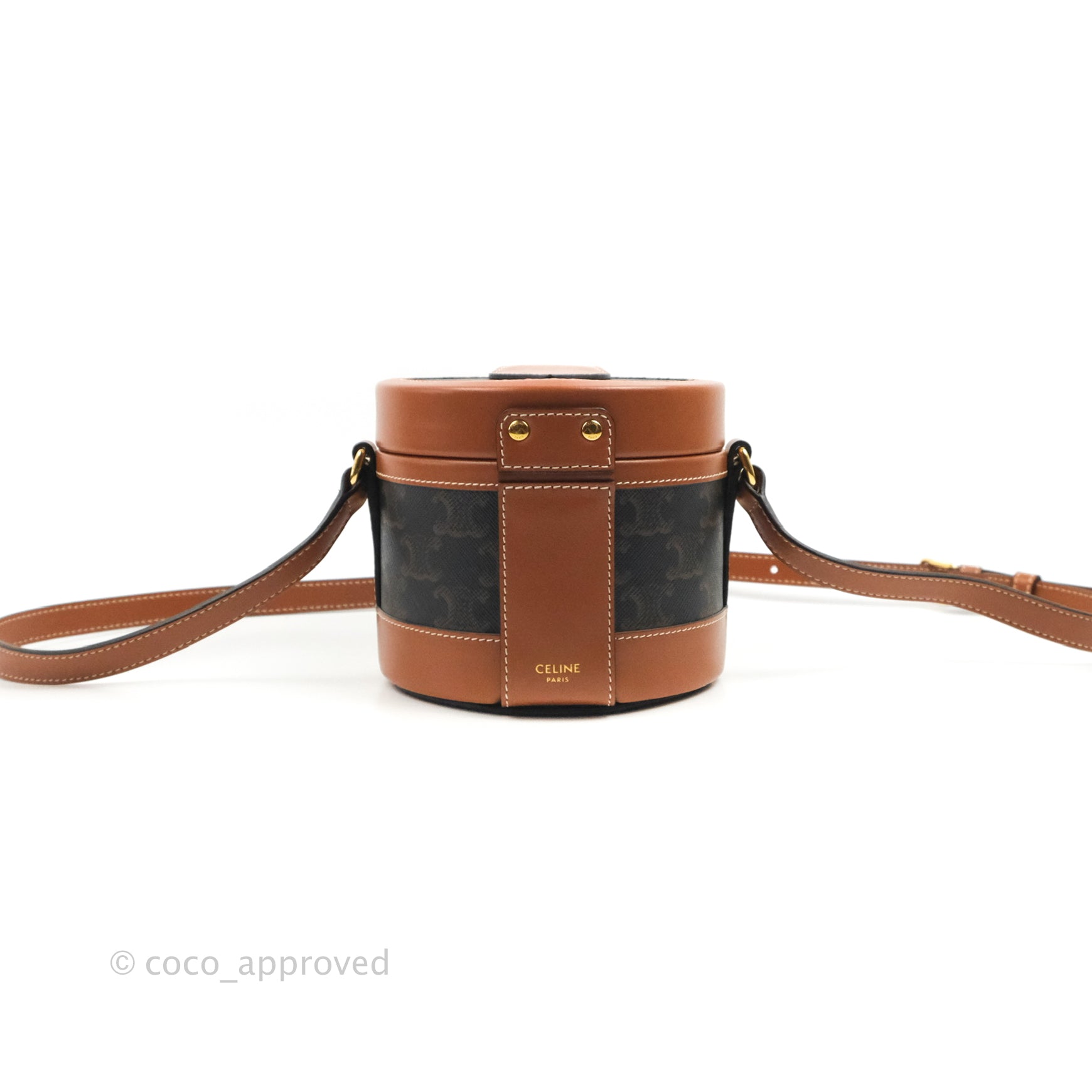 Celine Small Tambour Triomphe Canvas – Coco Approved Studio