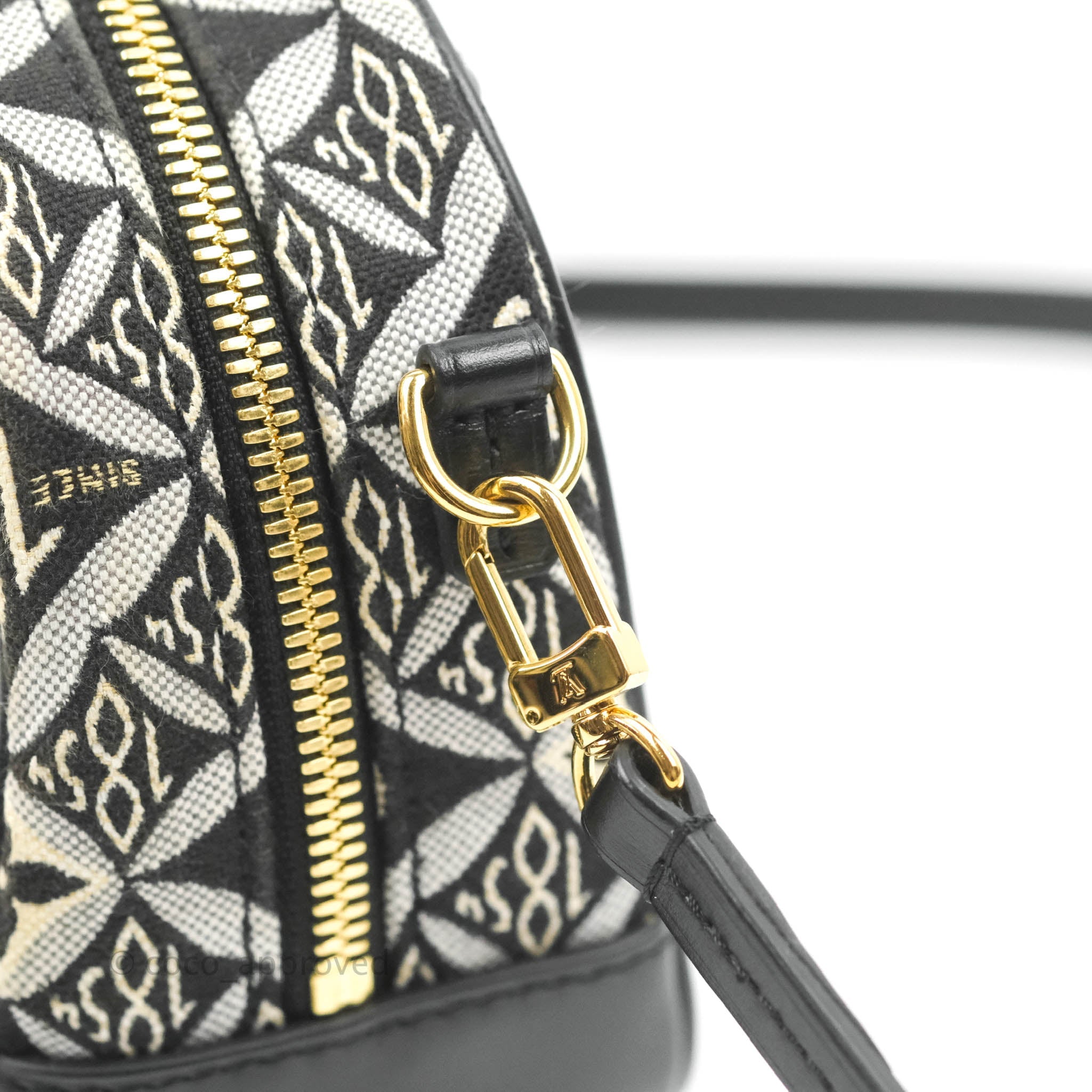Louis Vuitton Black Jacquard Since 1854 Deauville Mini Camera Bag, myGemma