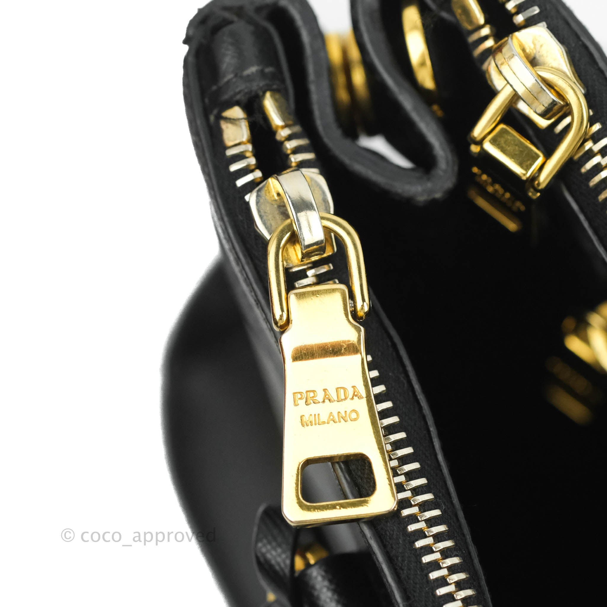 Prada Saffiano Lux Galleria Double Zip Satchel (SHG-27309) – LuxeDH