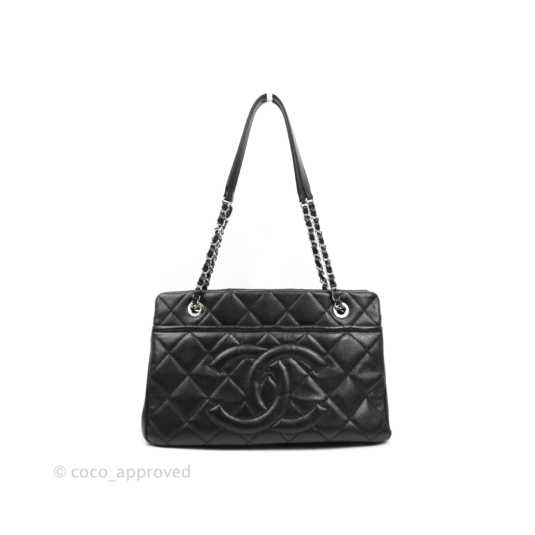Chanel Grand Soft Shopper Tote in Black Quilted Calfskin with