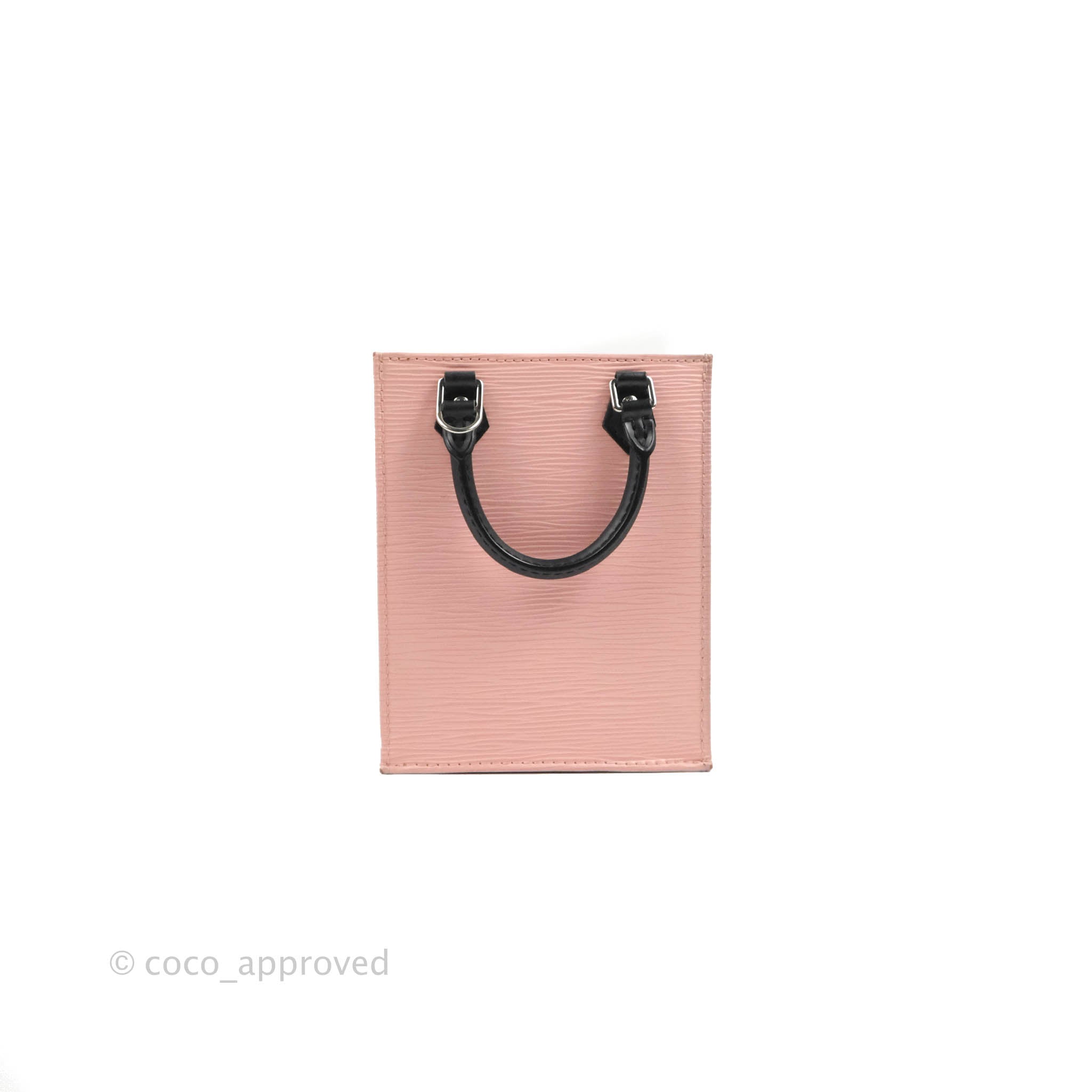 Lv Petit Sac Plat Monogram Vernis Leather Hot Pink