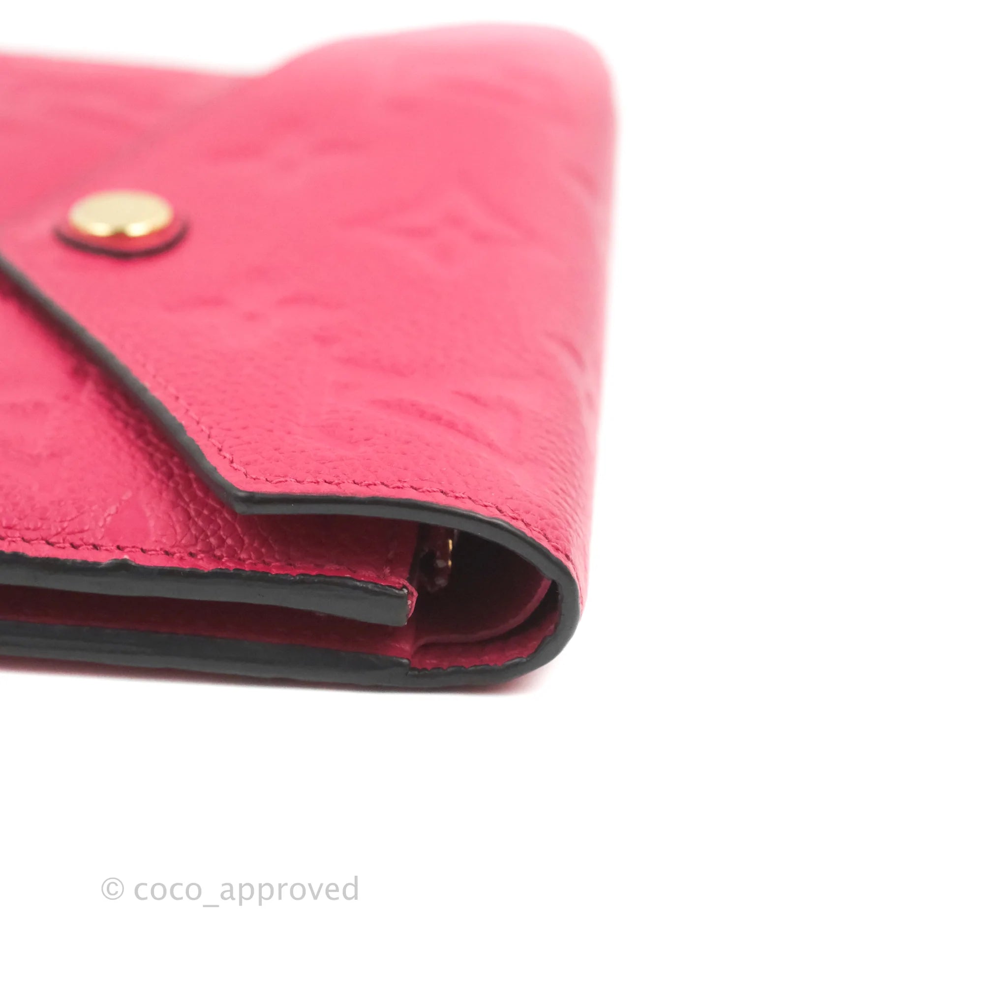 Victorine leather wallet Louis Vuitton Pink in Leather - 37457183