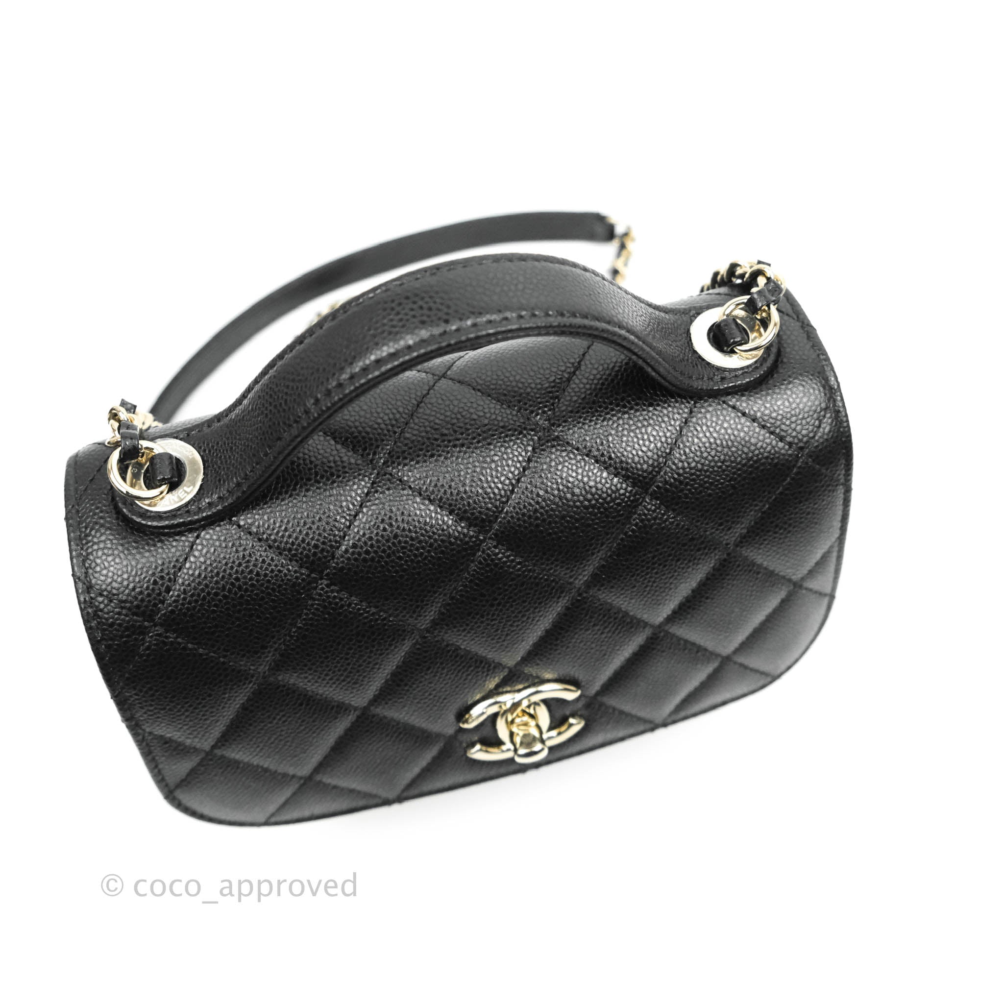 CHANEL Caviar Quilted Small Business Affinity Flap Black 1263114