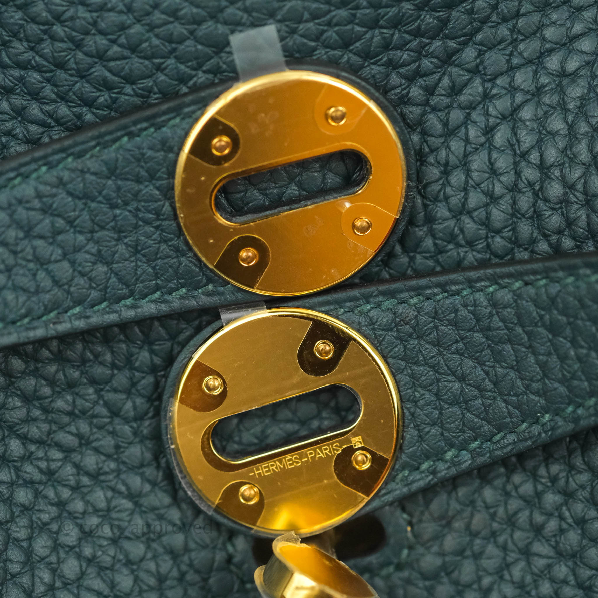Hermès Vert Cypress Clemence Mini Lindy Gold Hardware – Trusty