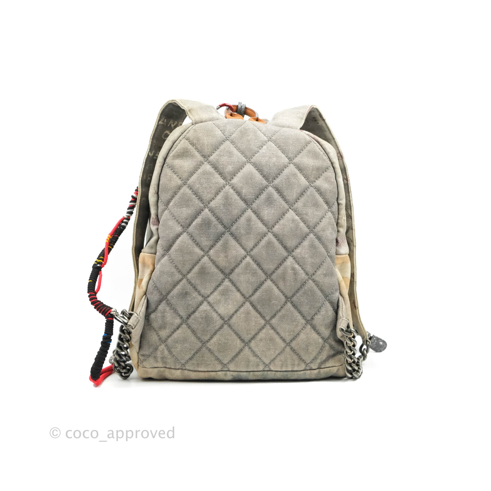 Chanel Medium Graffiti Printed Canvas Backpack Beige – Coco