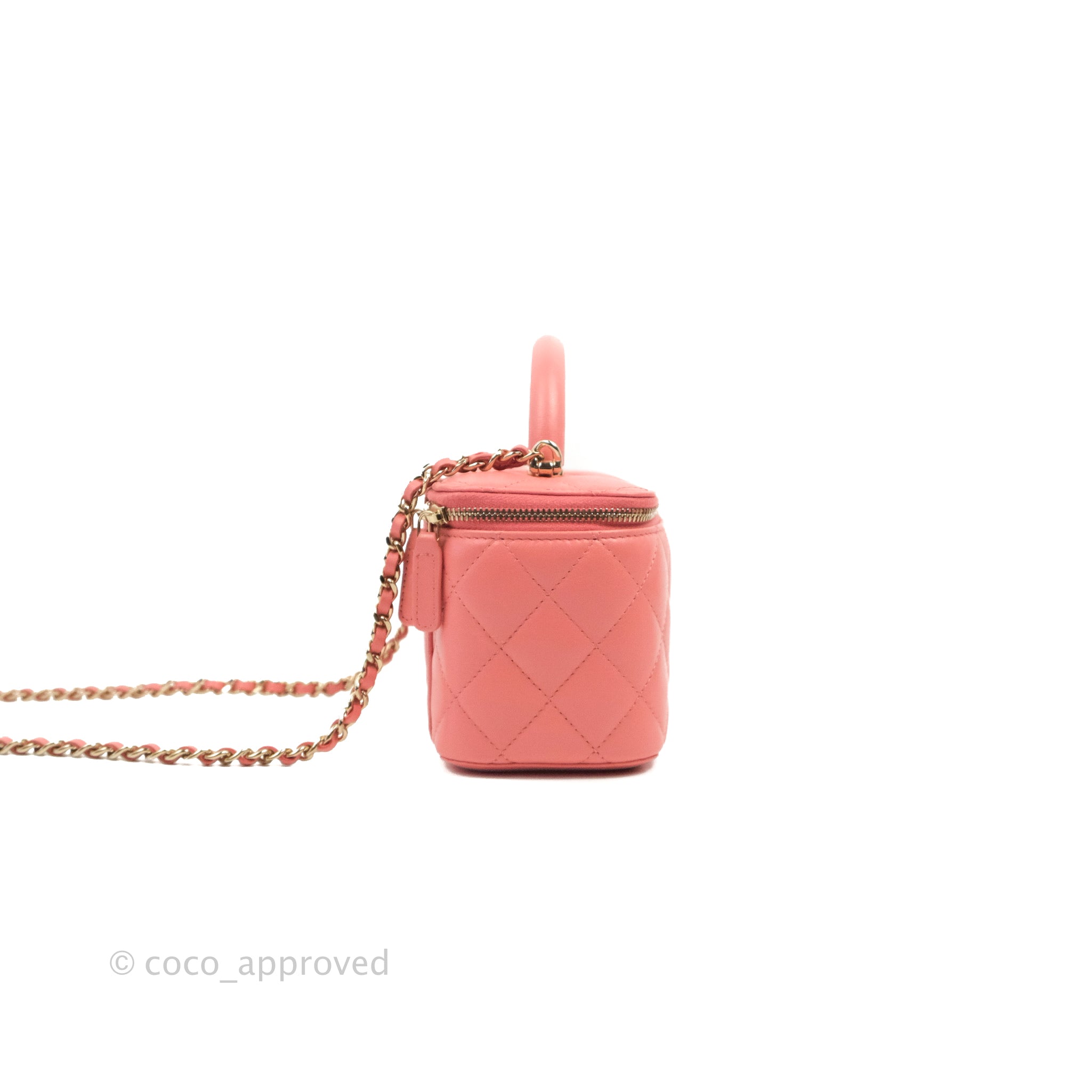 mini chanel vanity bag handle