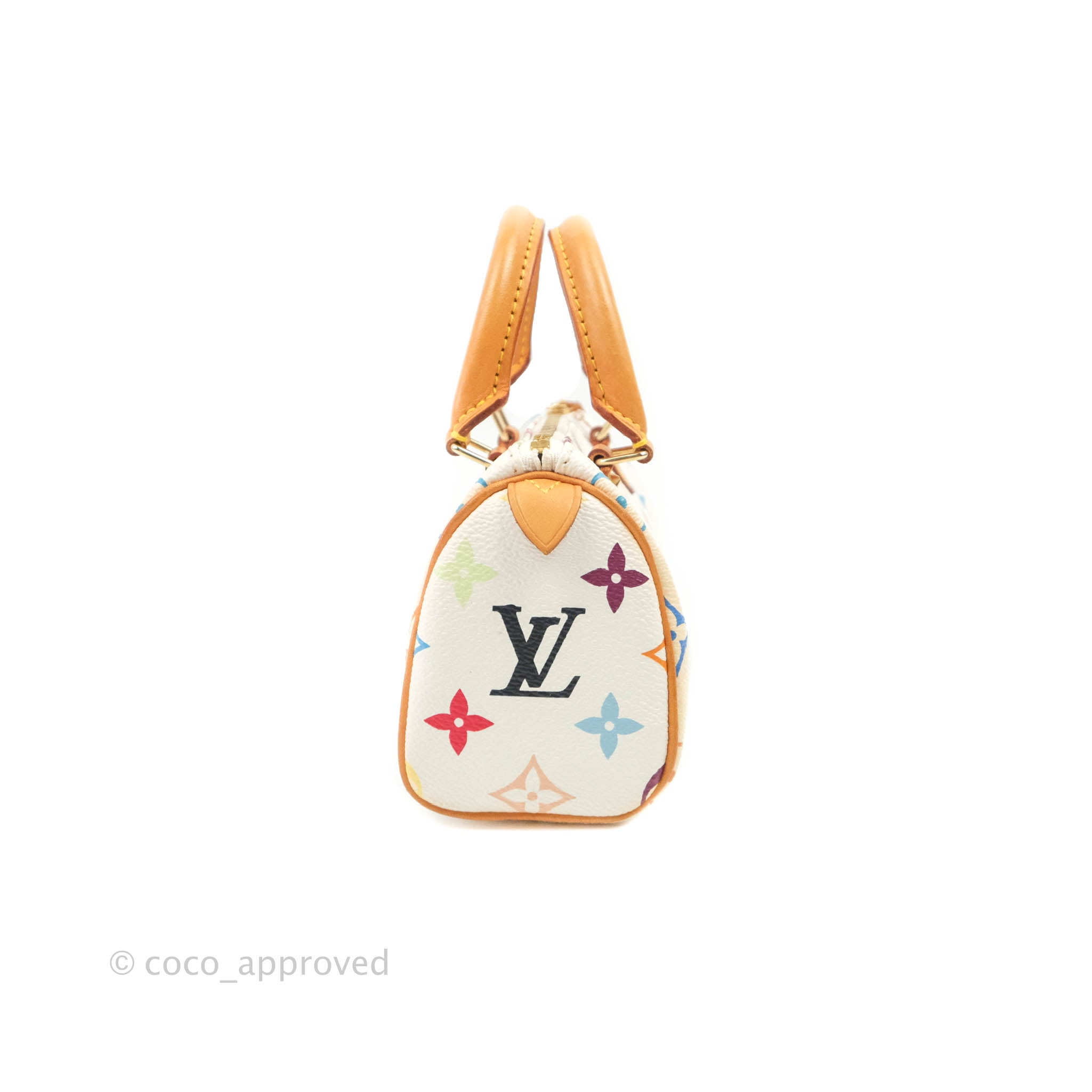 LOUIS VUITTON by Takashi Murakami Speedy mini bag in nat…