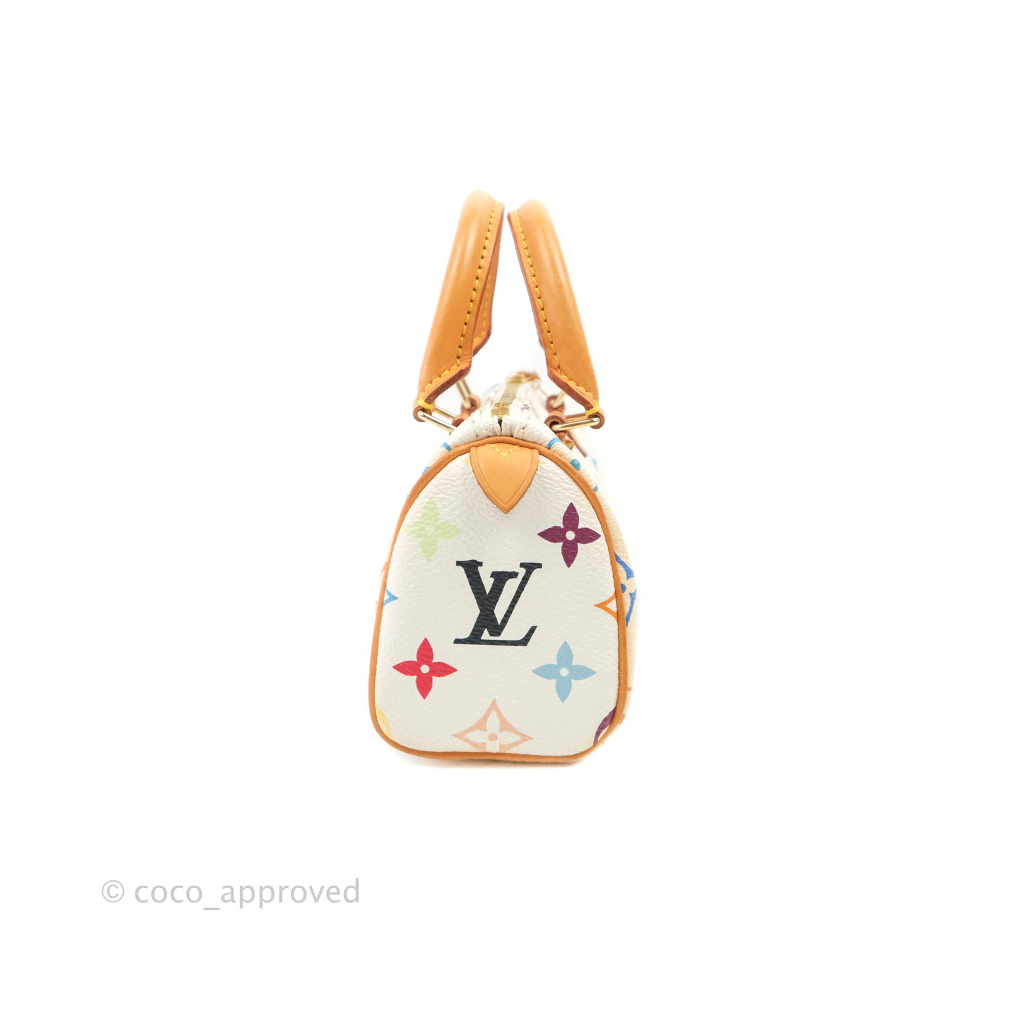 Louis Vuitton x Takashi Murakami Monogram Nano Speedy White
