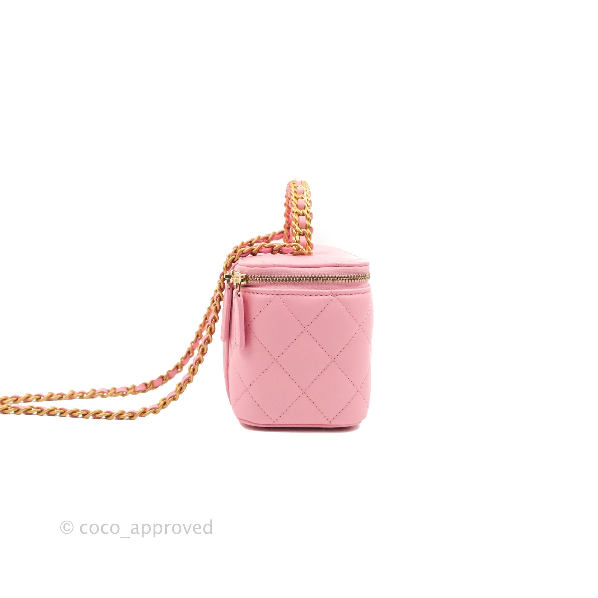 Chanel Top Handle Small Vanity in 23P Pink Lambskin LGHW – Brands Lover