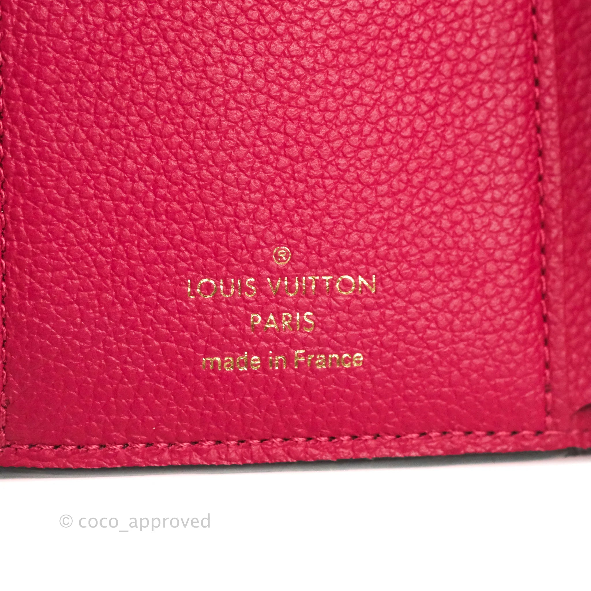 Louis Vuitton Victorine Wallet Marine Rouge Monogram Empreinte – Coco  Approved Studio