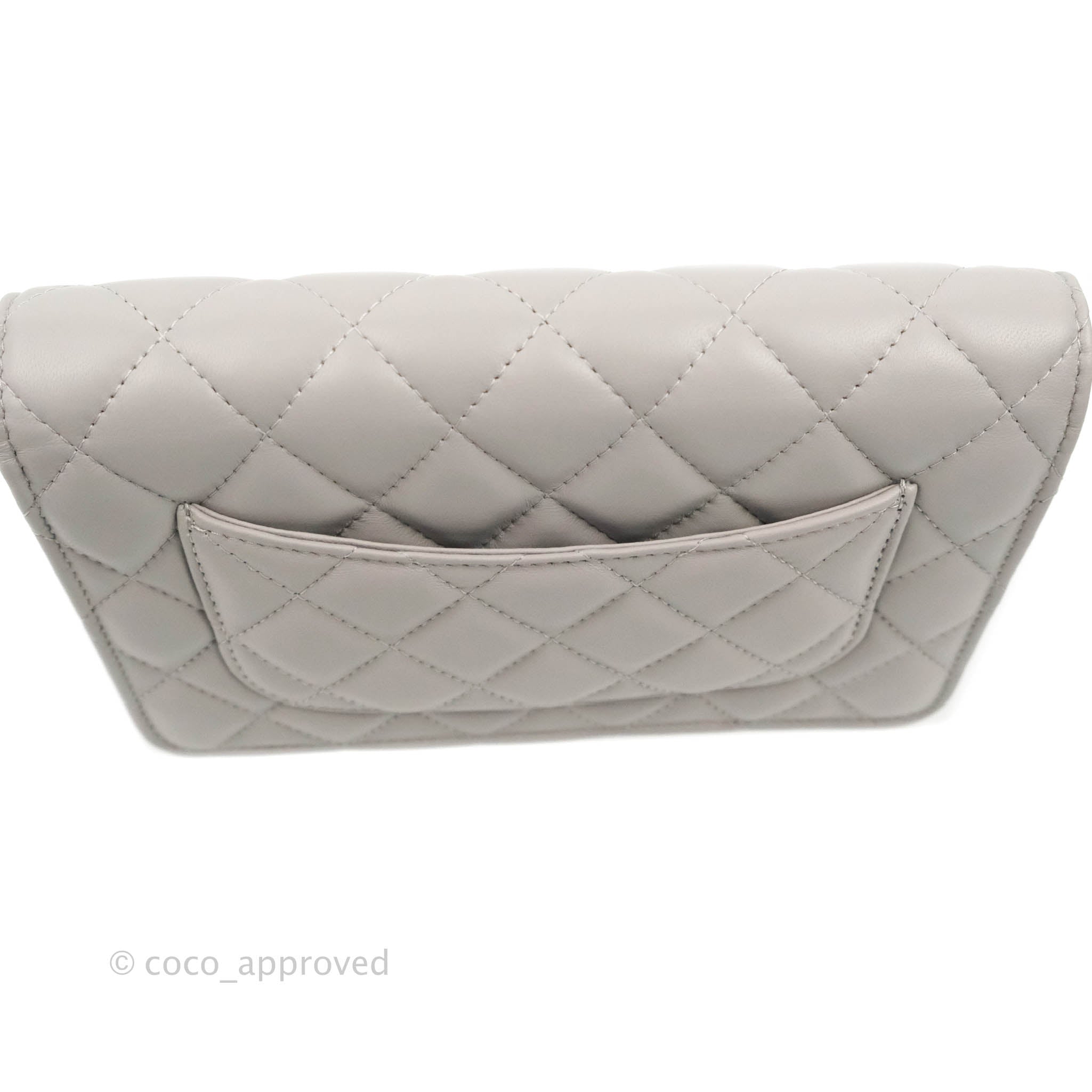 CHANEL Grey Python Leather Wallet-on-Chain WOC