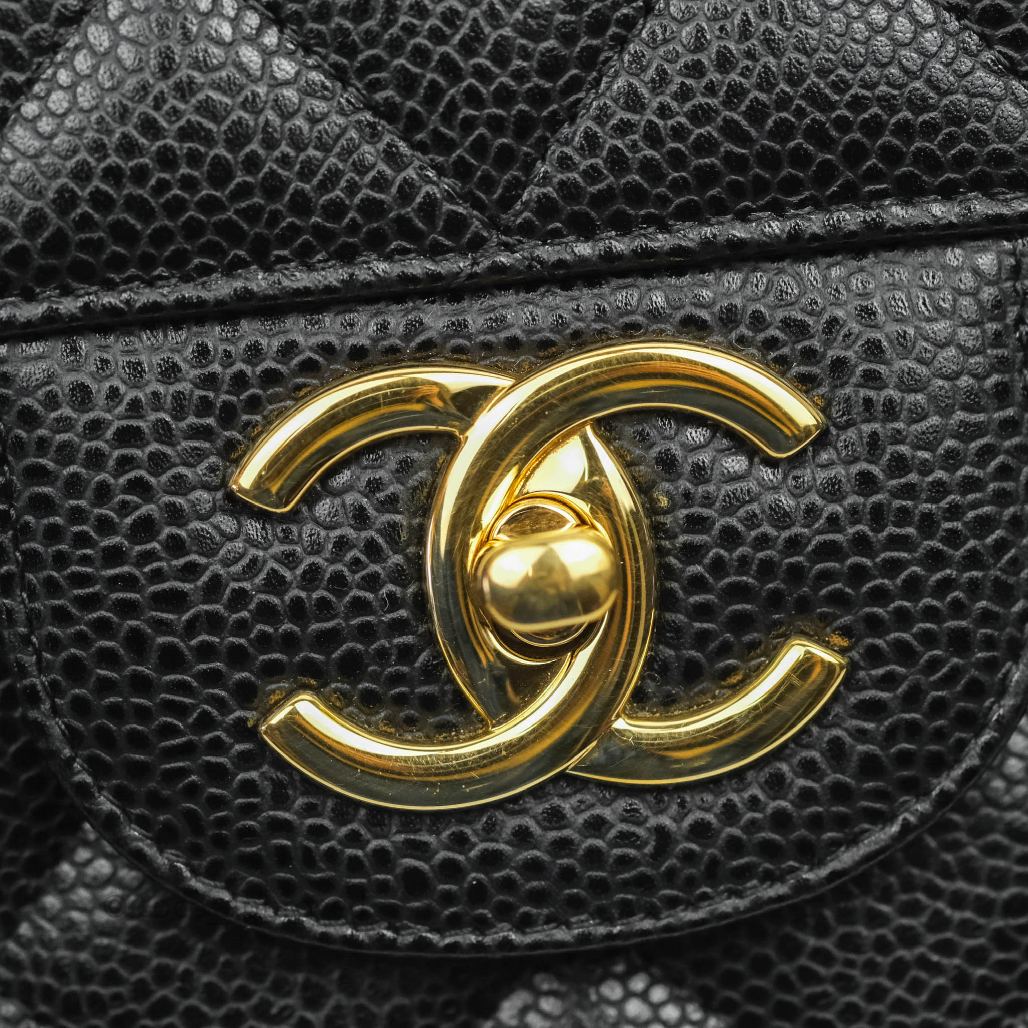 Chanel Classic Double Flap Maxi Black Caviar Gold Hardware – Coco Approved  Studio