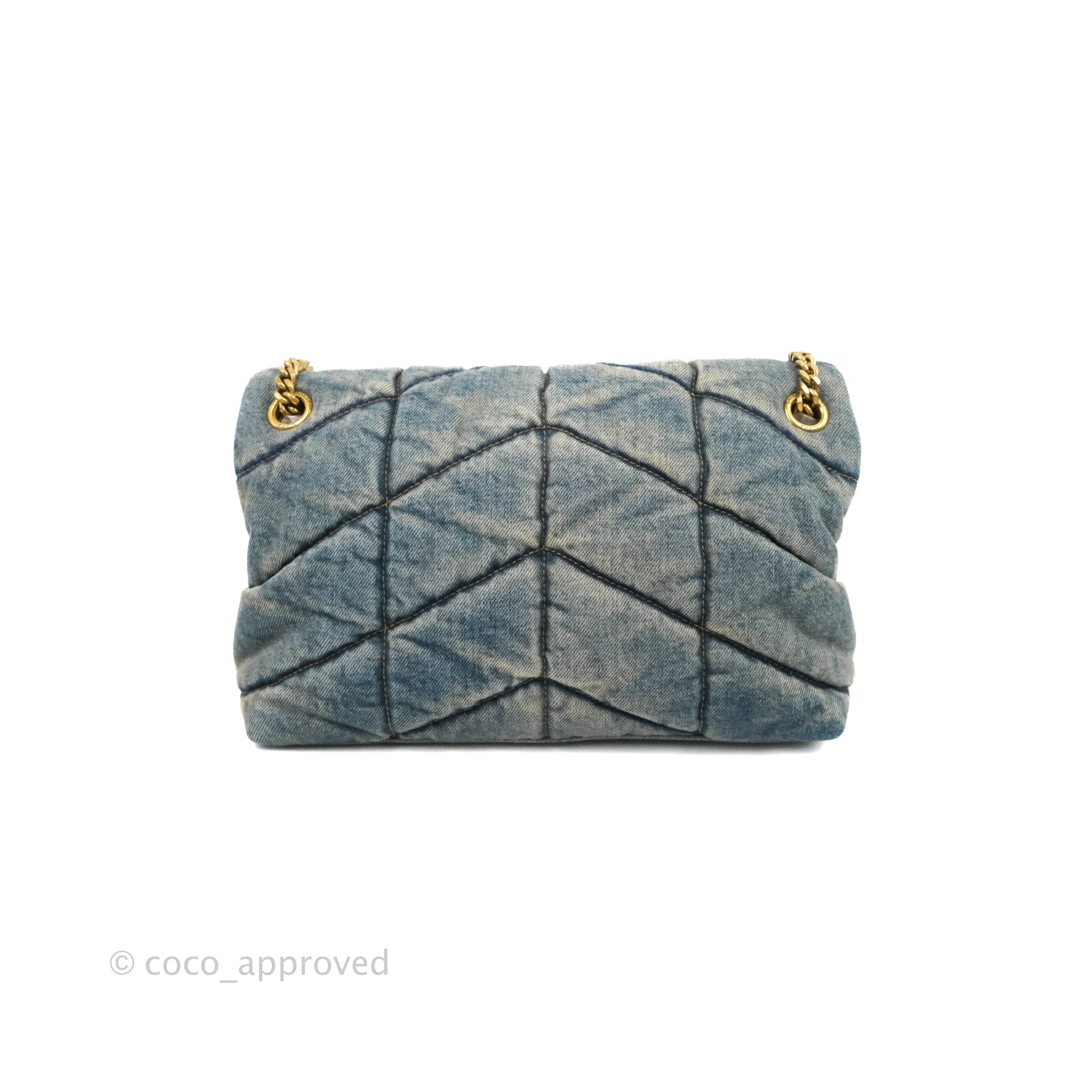 Vintage Denim Clutch Bag