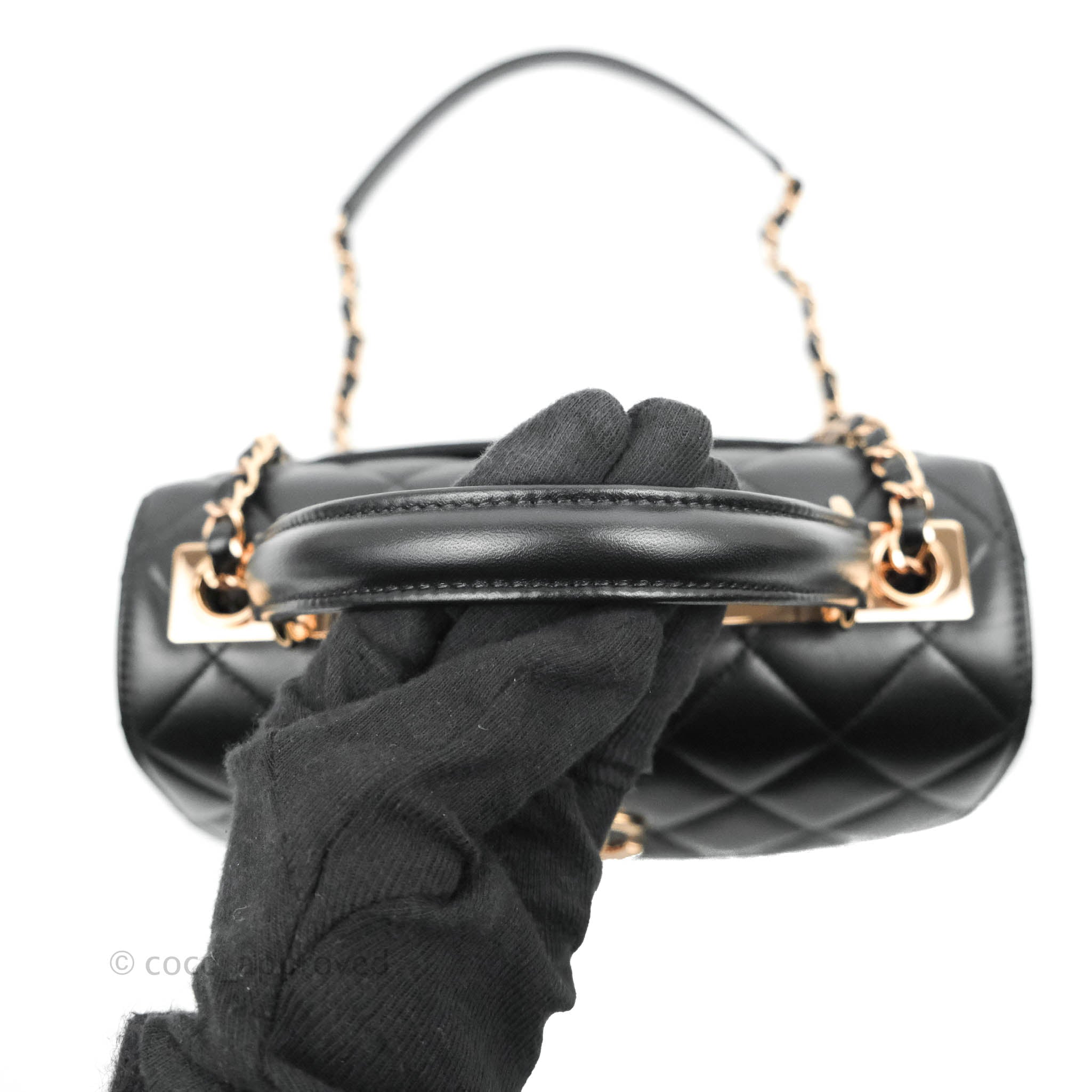 Chanel Trendy CC Black Rose Gold How