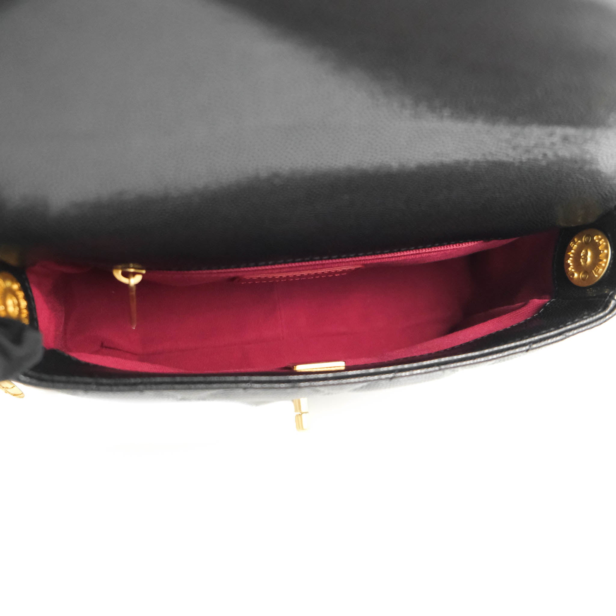 Small flap bag, Lambskin & gold-tone metal, black — Fashion | CHANEL