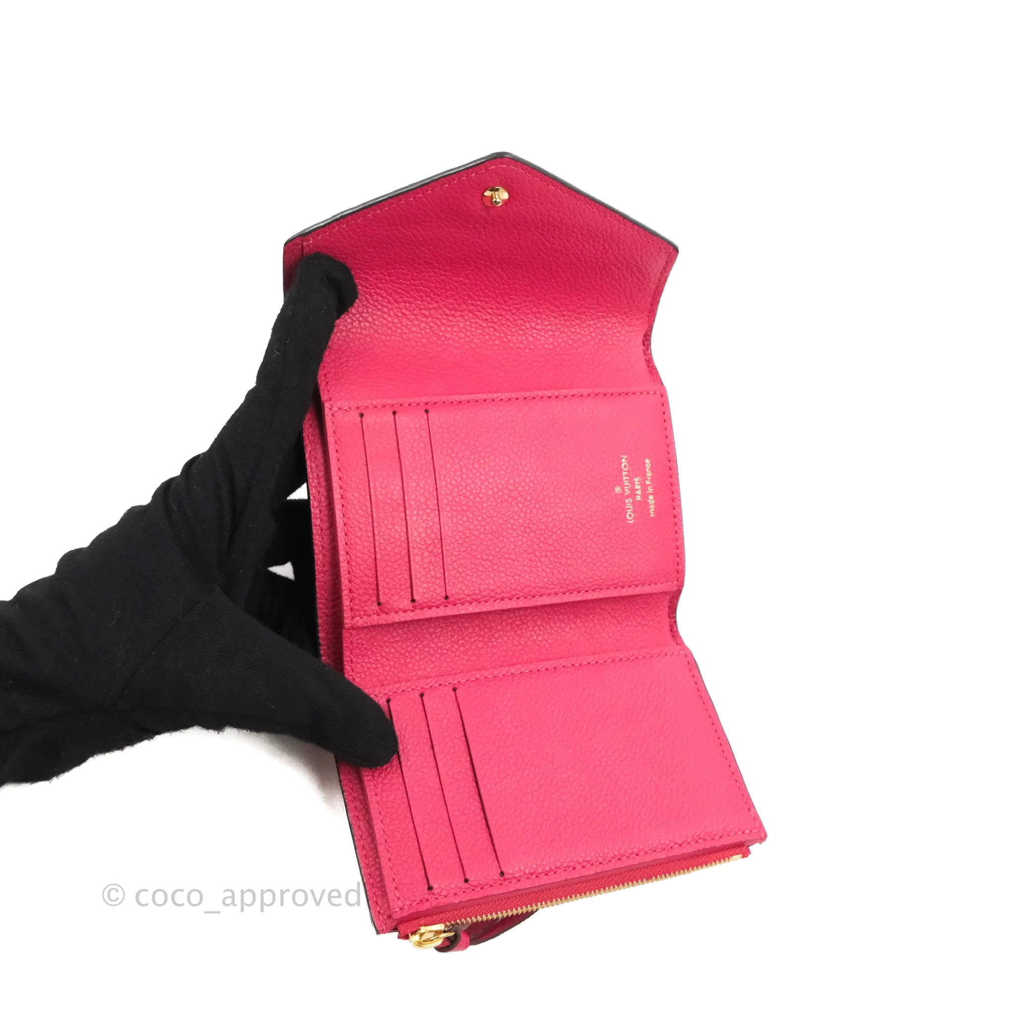 Auth Louis Vuitton Empreinte Portefeuille Victorine M62936 Wallet Pink  104223,  in 2023
