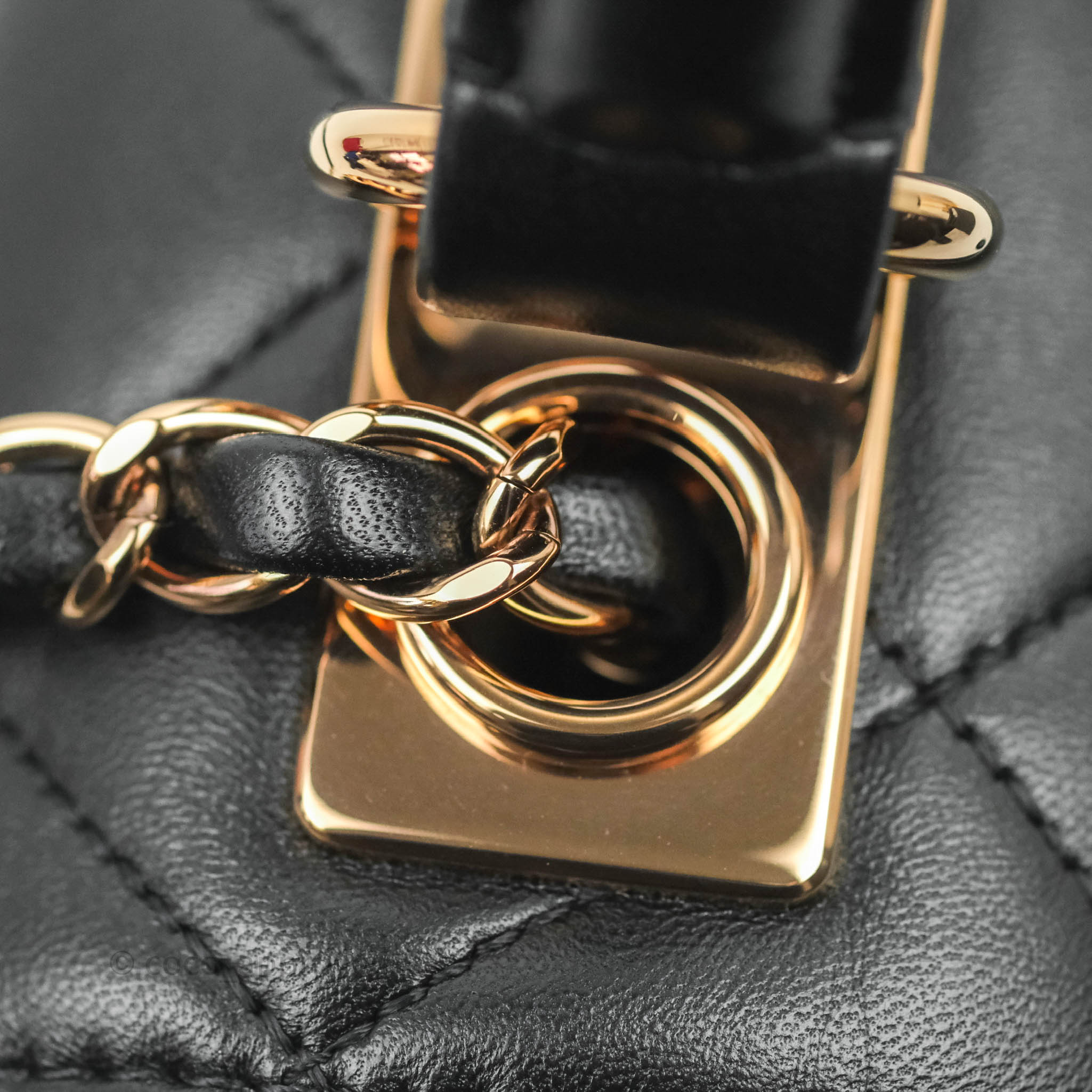 Metallic Lambskin & Gold-Tone Metal Gold Mini Flap Bag, CHANEL