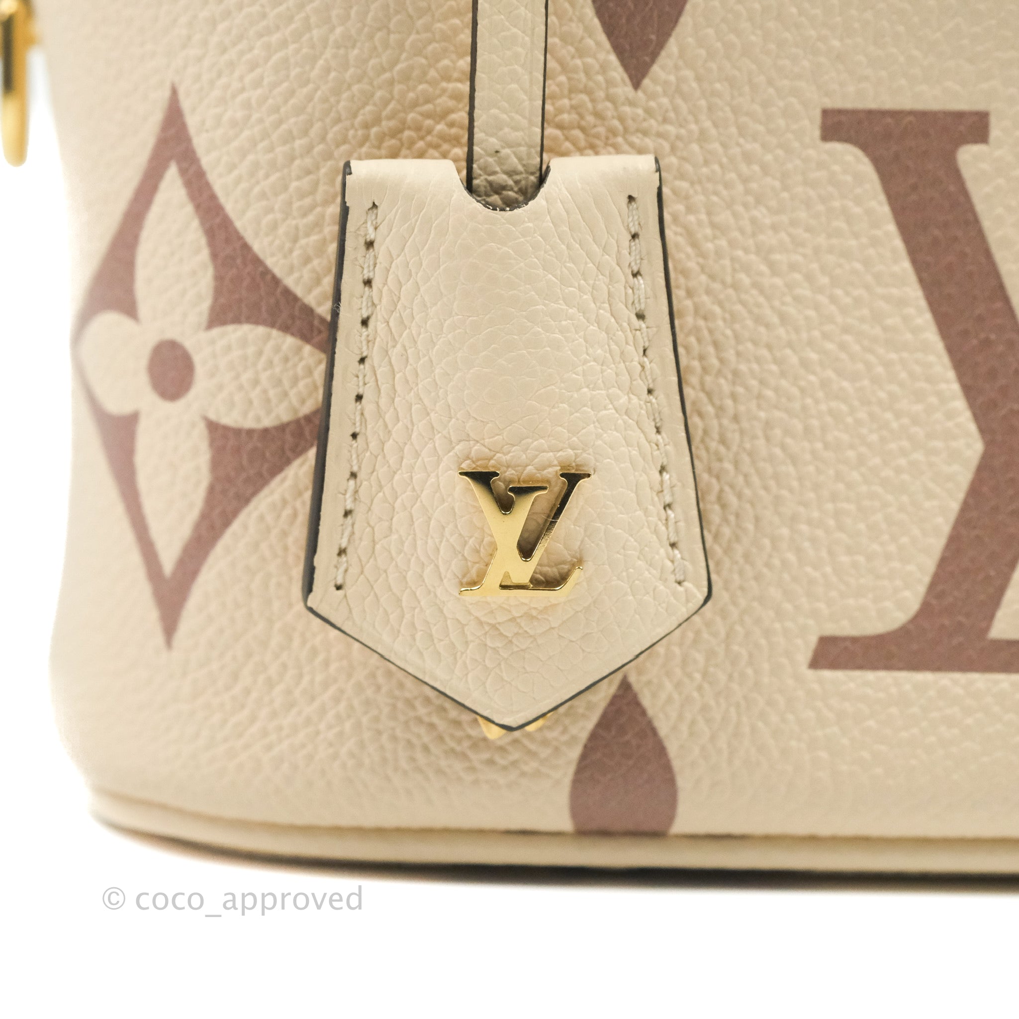 Louis Vuitton Empreinte Monogram Giant Vanity PM Creme Bois De Rose
