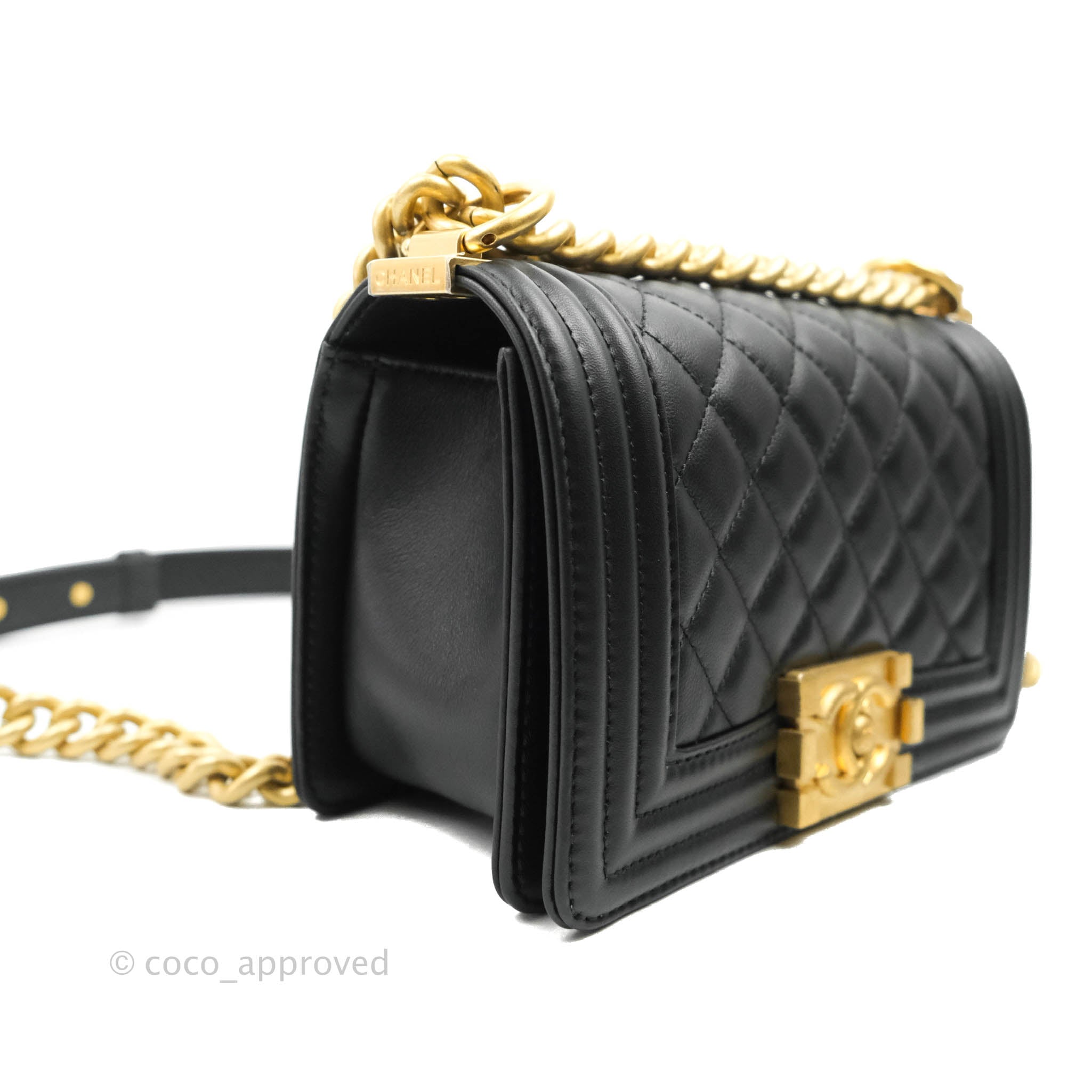 Chanel Small Round Messenger Bag Black Calfskin Aged Gold Hardware – Coco  Approved Studio