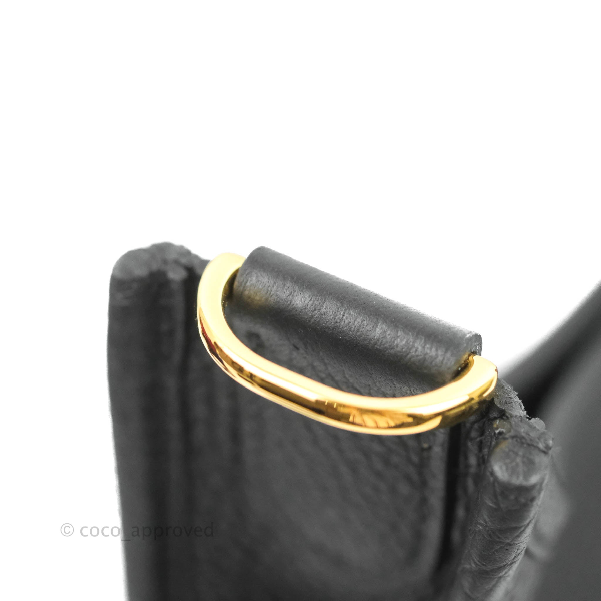 Hermès Black Clemence Evelyne III PM 29 Gold Hardware, 2022