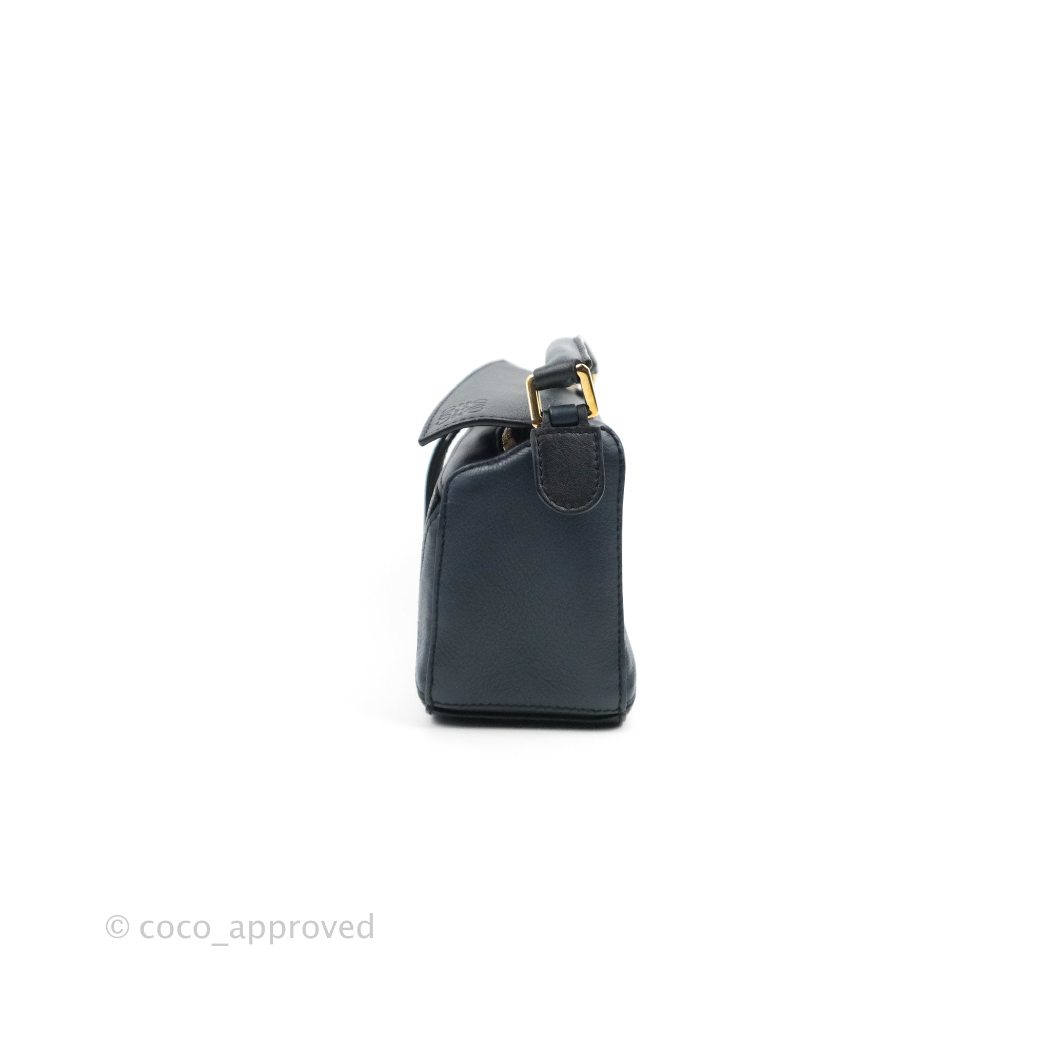 LOEWE Calfskin Mini Puzzle Bag Lagoon Blue Blueberry 1291071