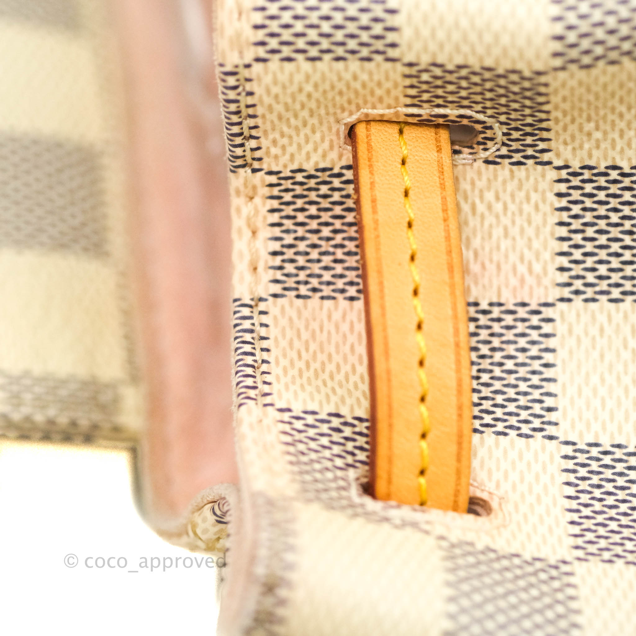 Louis Vuitton Cream & Blue Damier Azur Sperone BB Backpack – On