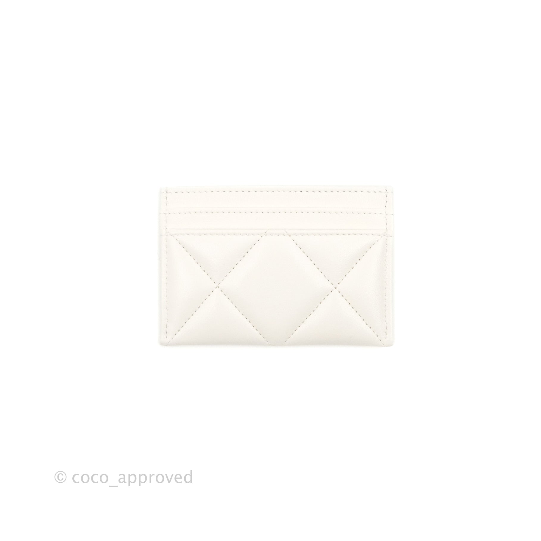 Chanel Bicolore Lambskin Fold Wallet Card Holder Coco Mark w/Guarantee Card